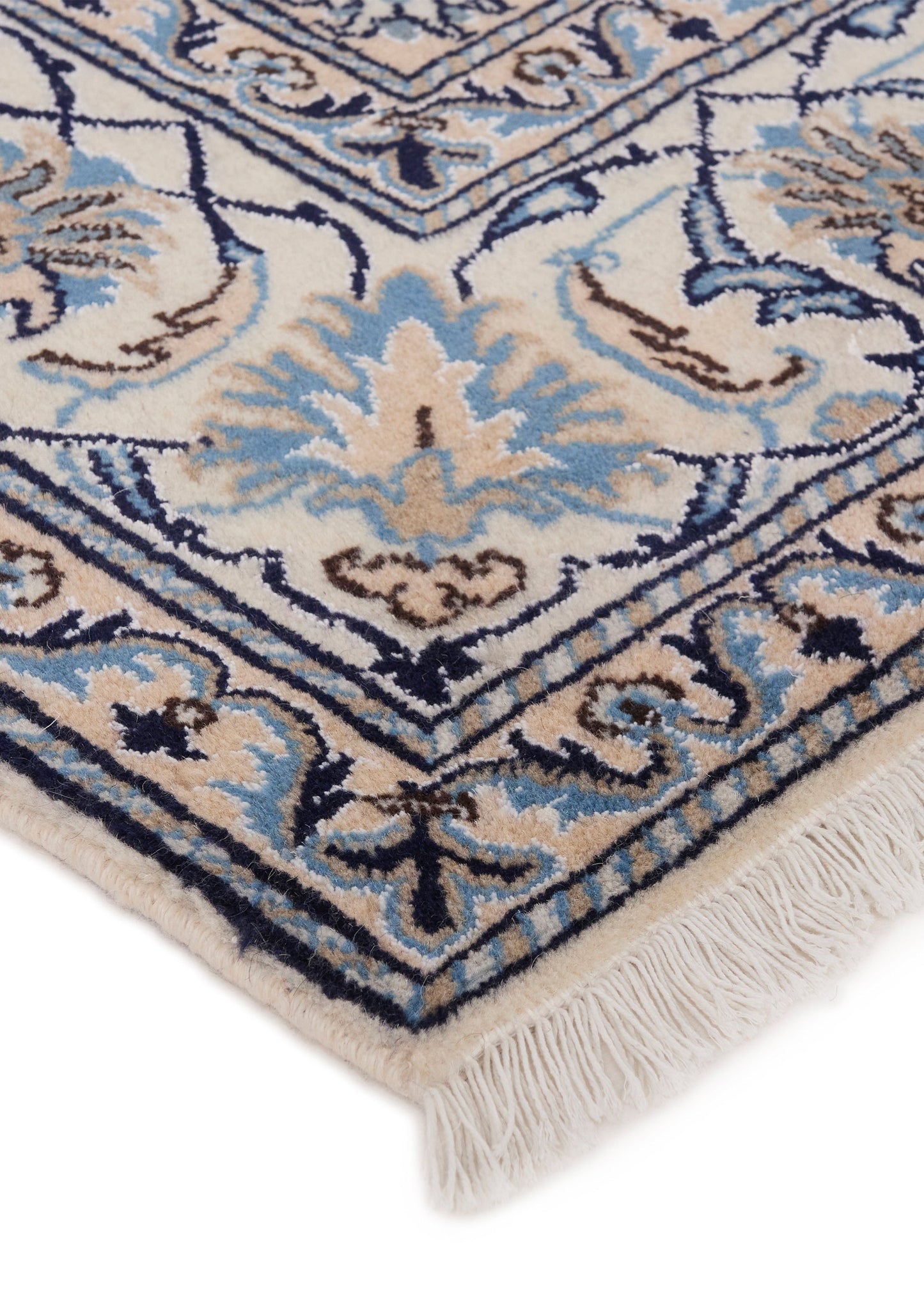 Hand-knotted Oriental Carpet | Unique Nain Kashmar 57730 (in stock)