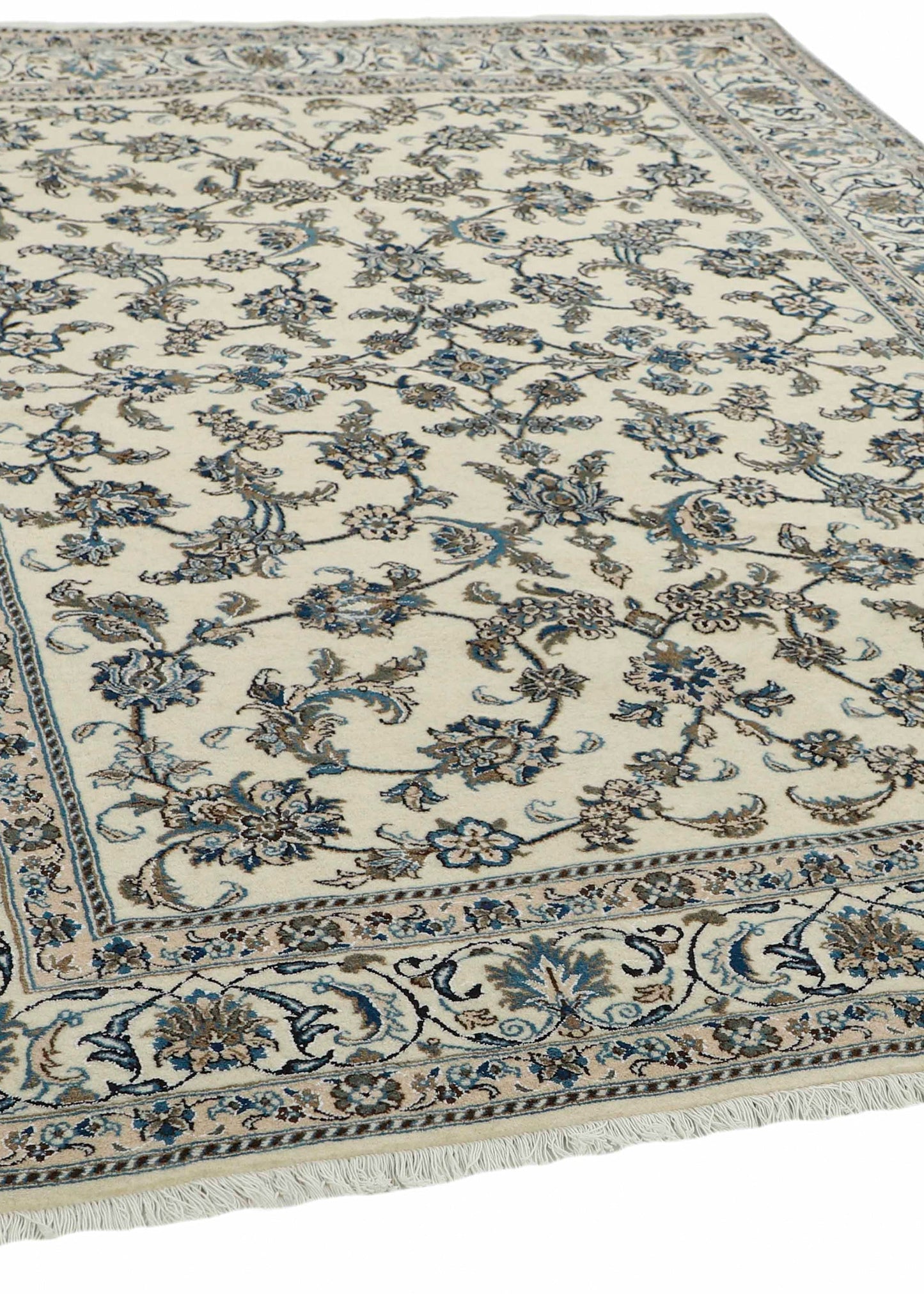 Hand-knotted Oriental Carpet | Unique Nain Kashmar 67583 (in stock)