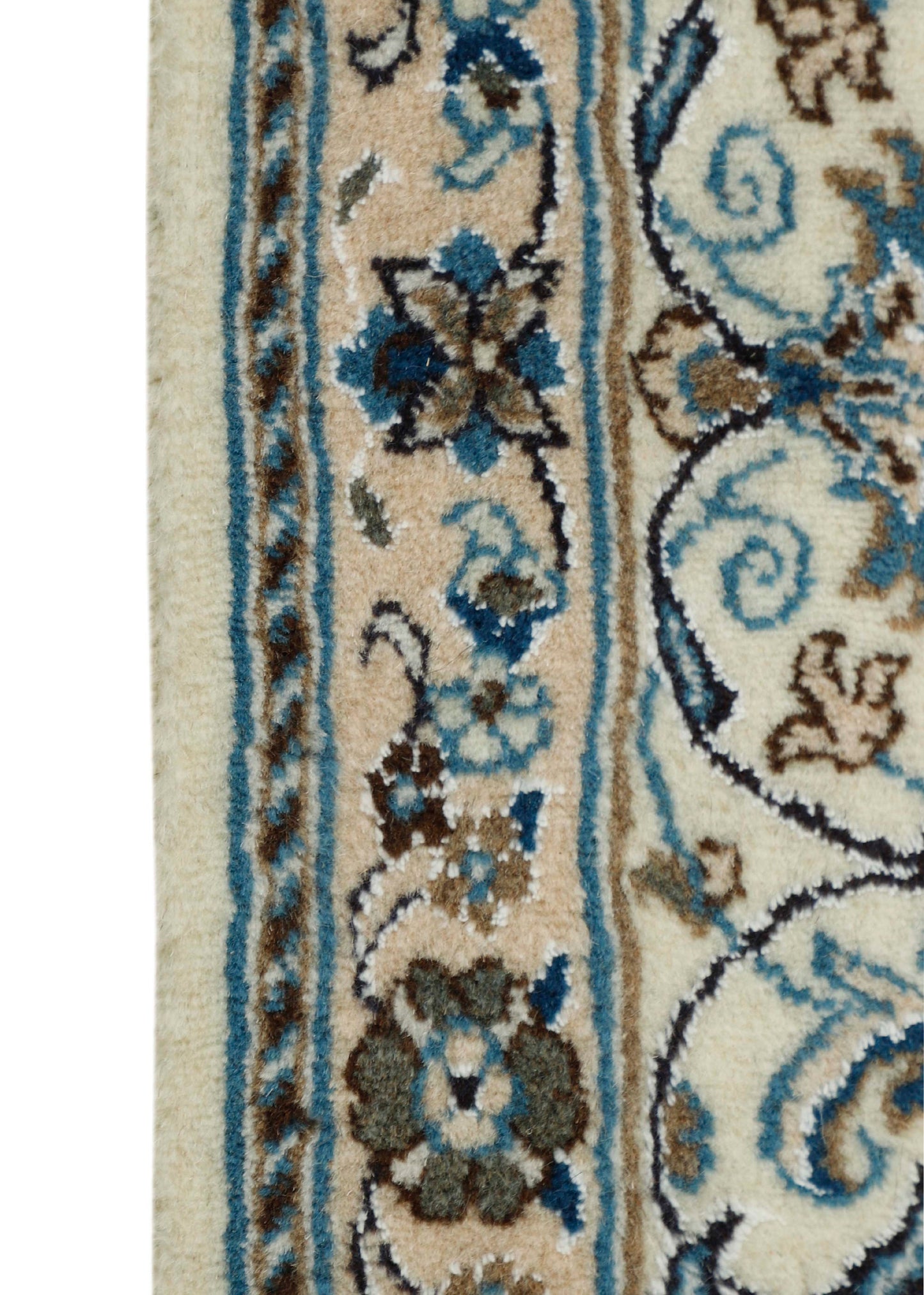 Hand-knotted Oriental Carpet | Unique Nain Kashmar 67583 (in stock)