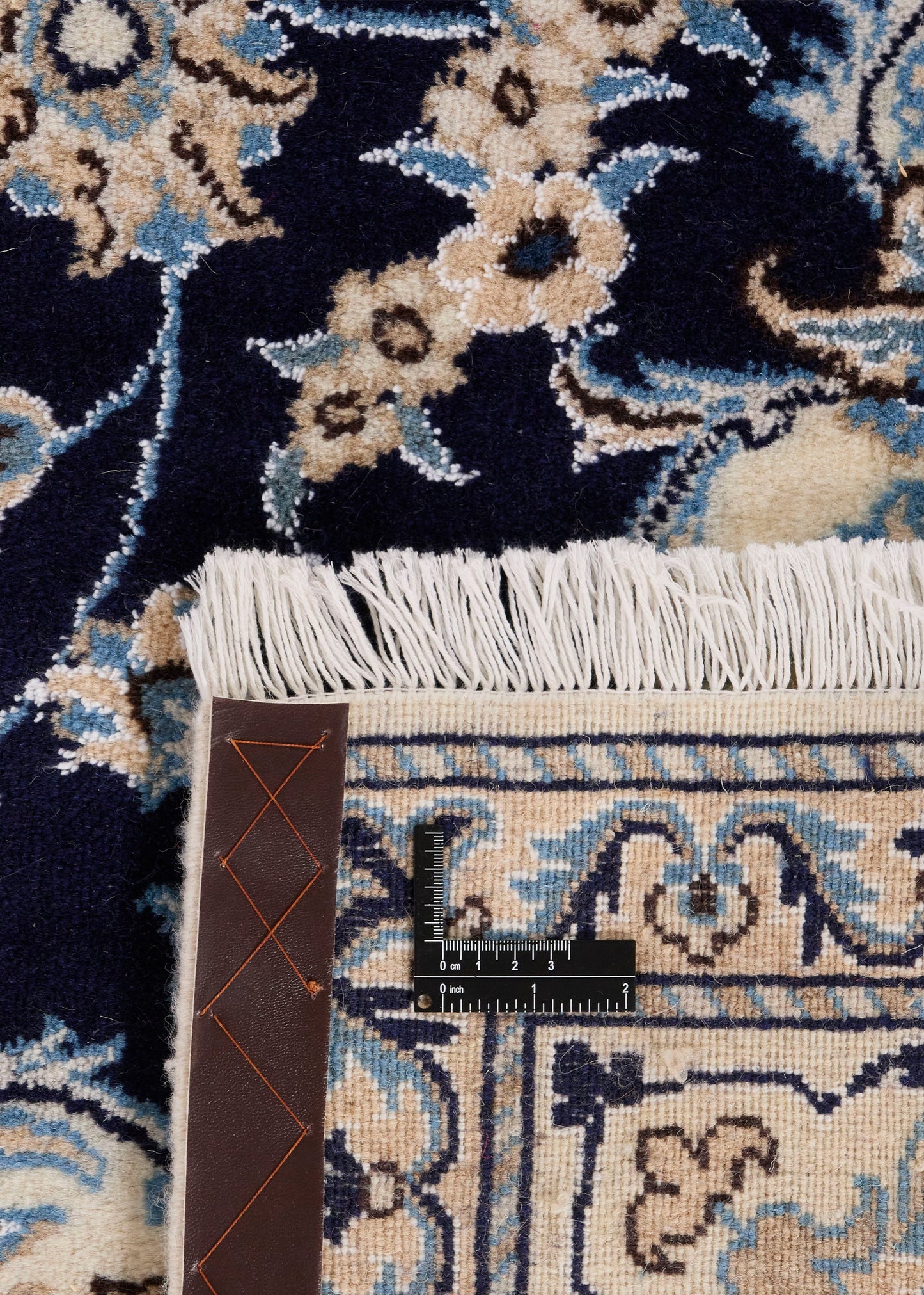 Hand-knotted Oriental Carpet | Unique Nain Kashmar 57730 (in stock)