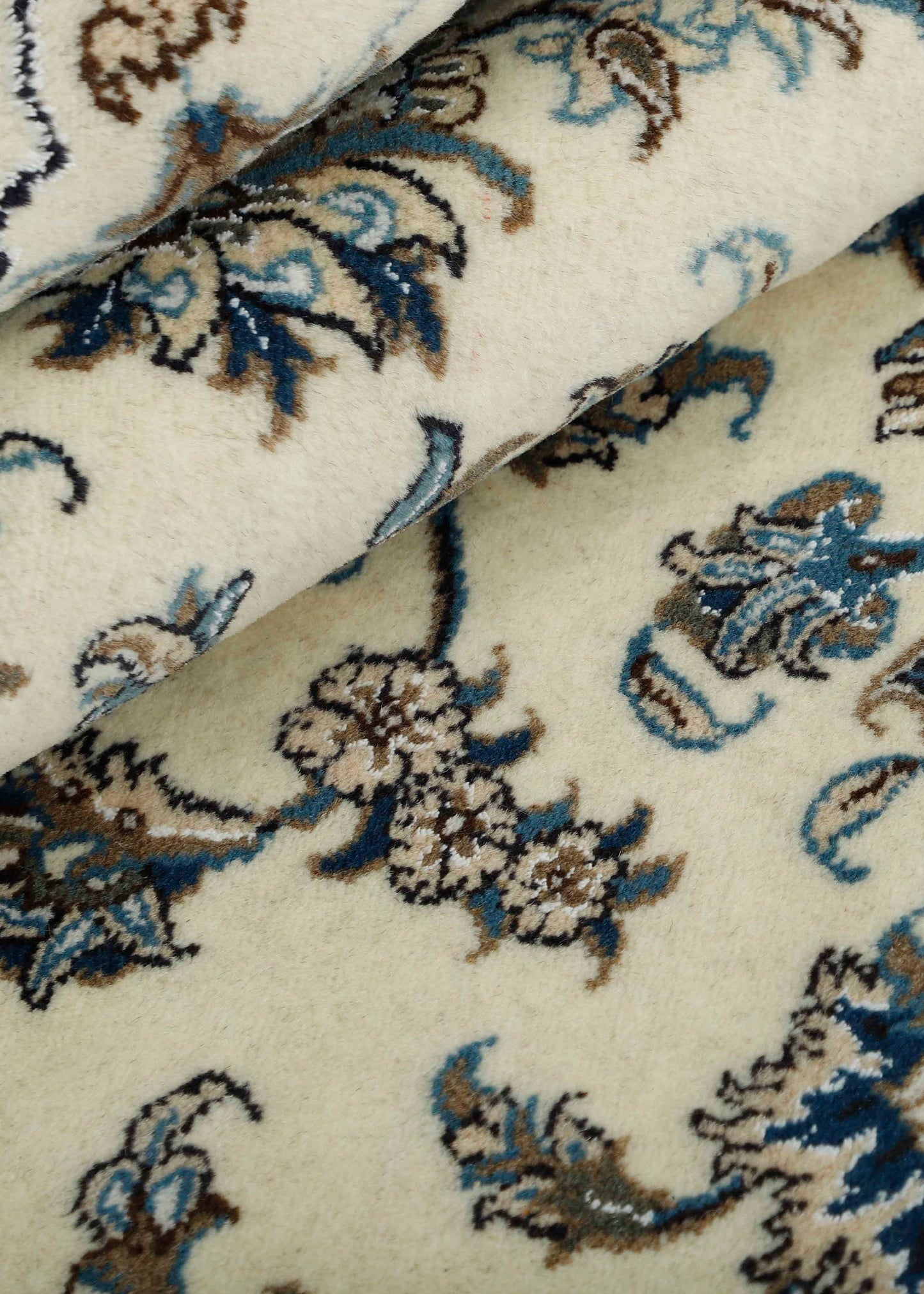 Hand-knotted Oriental Carpet | Unique Nain Kashmar 67583 (in stock)