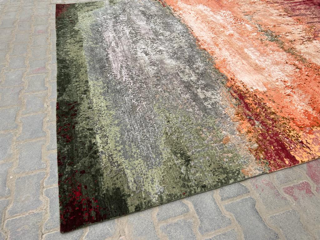 MOMO Rugs Autumn Rug – Handmade Wool & Bamboo Design by Ifrah