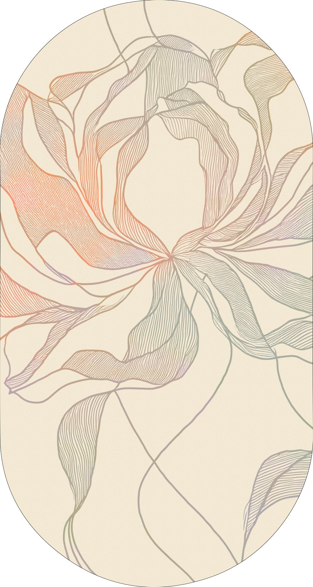 Rug MOMO rugs x NOŪRA studios - Bloom Beige/ multicolour capsule