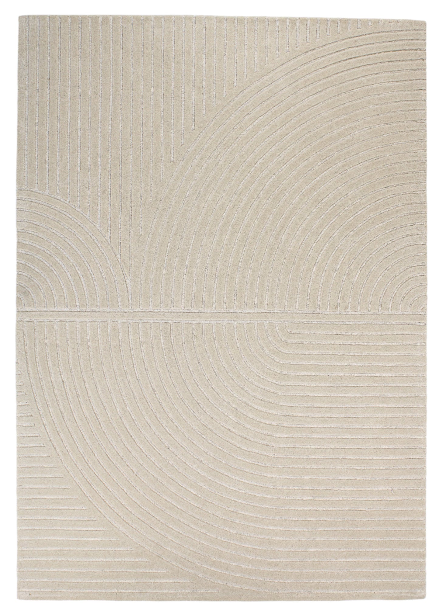 Carpet MOMO Rugs Studio | Bending Lines beige