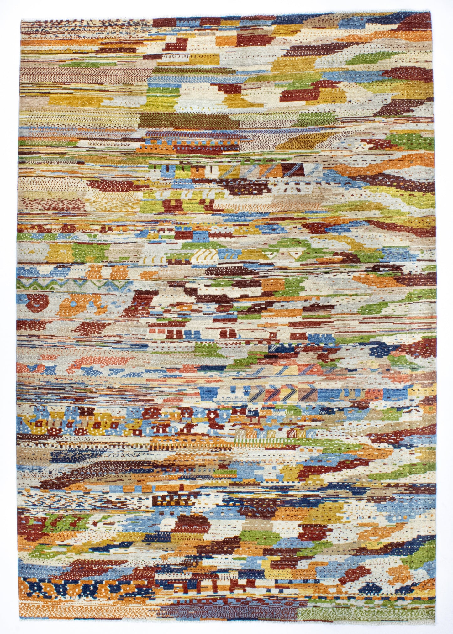Unique Ziegler Art Deco Rug 17759 | Hand-knotted from Afghanistan (in stock)