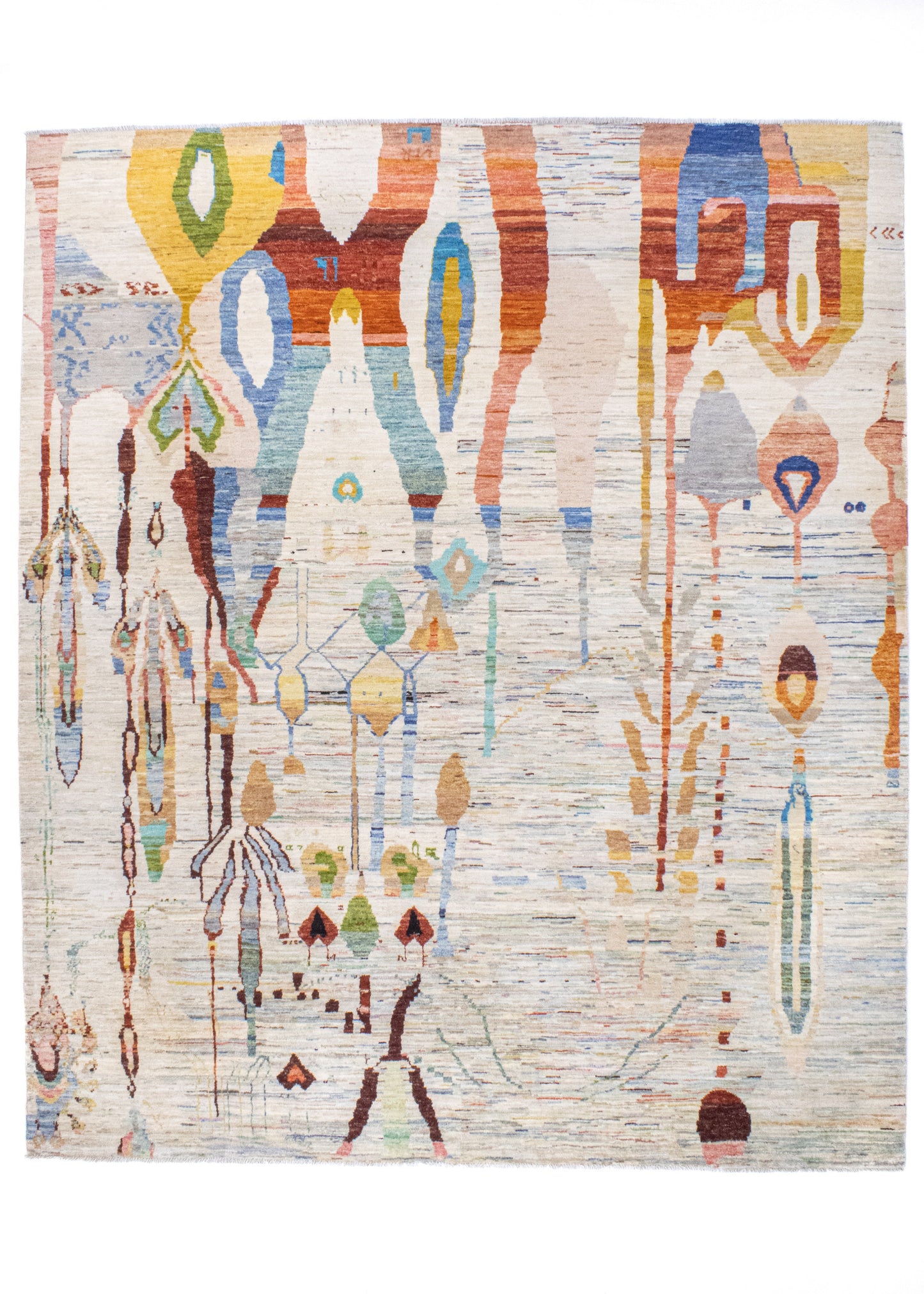 Unique Ziegler Art Deco Rug 18287 | Hand-knotted from Afghanistan (in stock)
