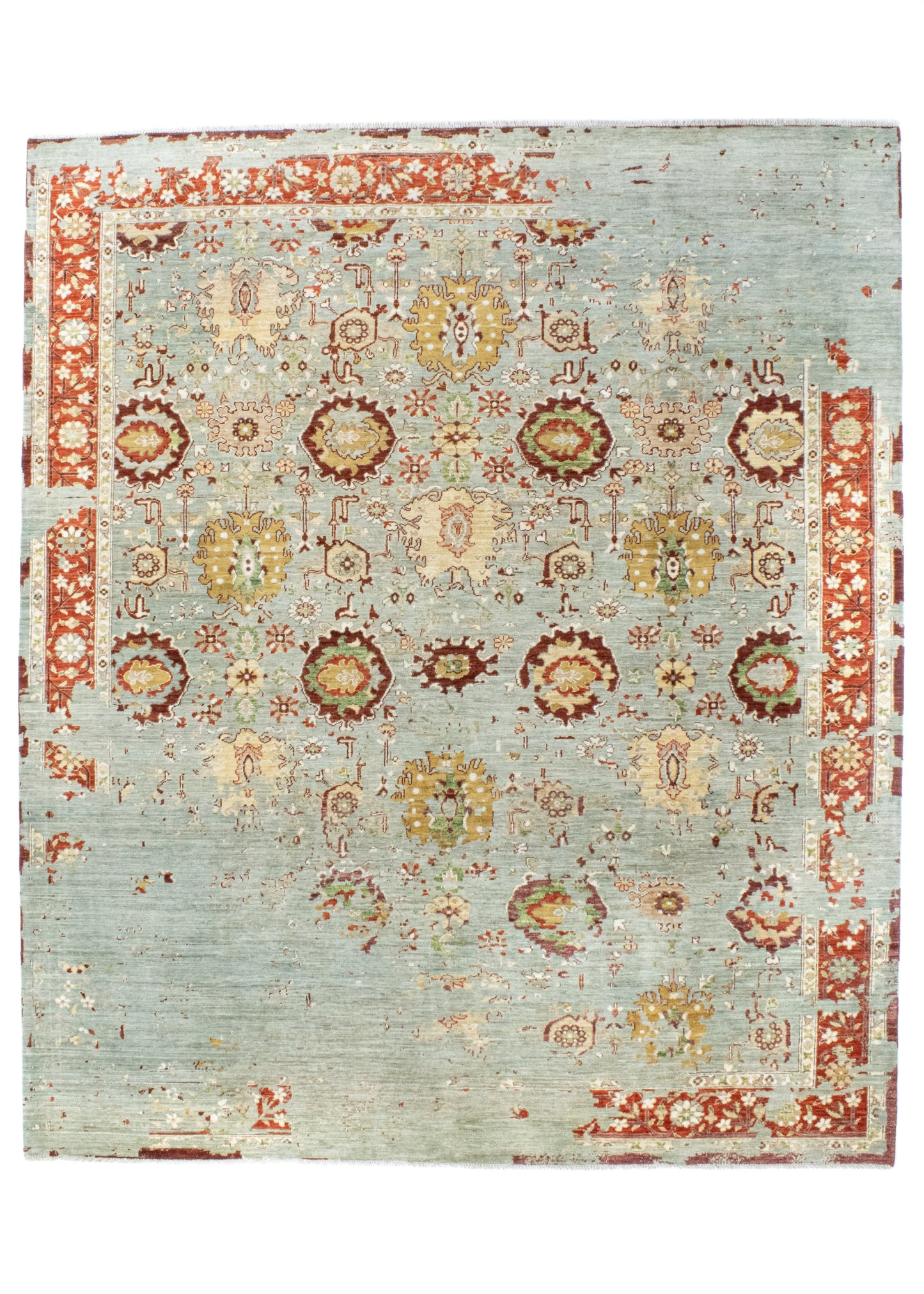 Unique Ziegler Art Deco Rug 8809 | Hand-knotted from Afghanistan (in stock)