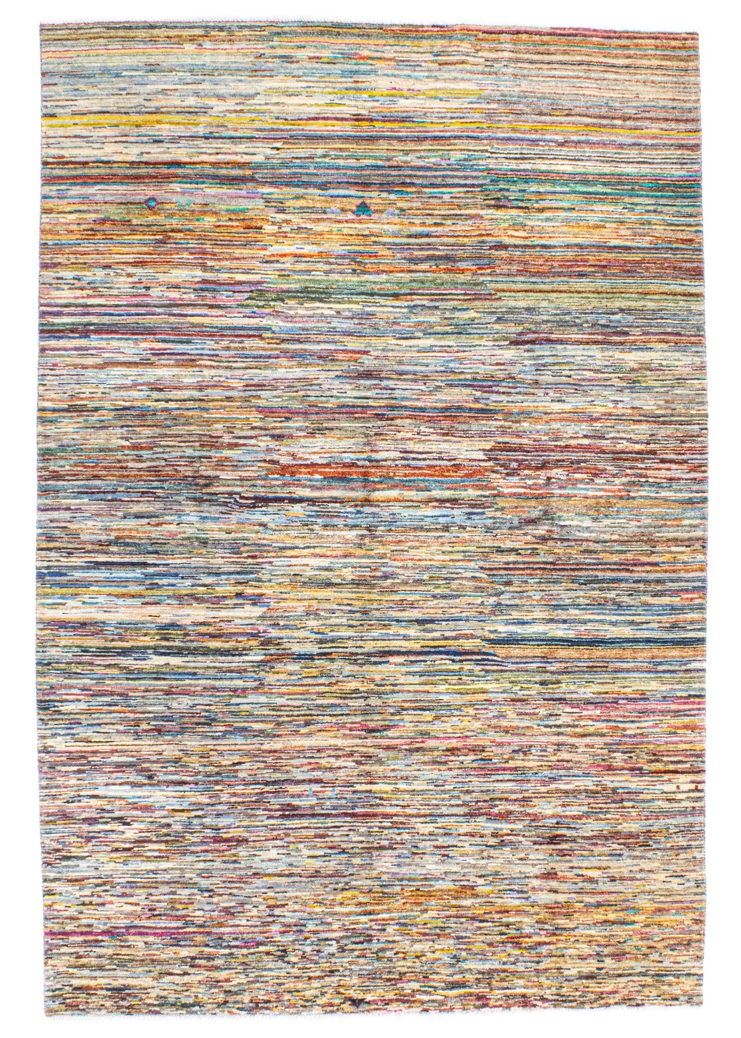 Unique Ziegler Stripe Rug 18561 | Hand-knotted from Afghanistan (in stock)