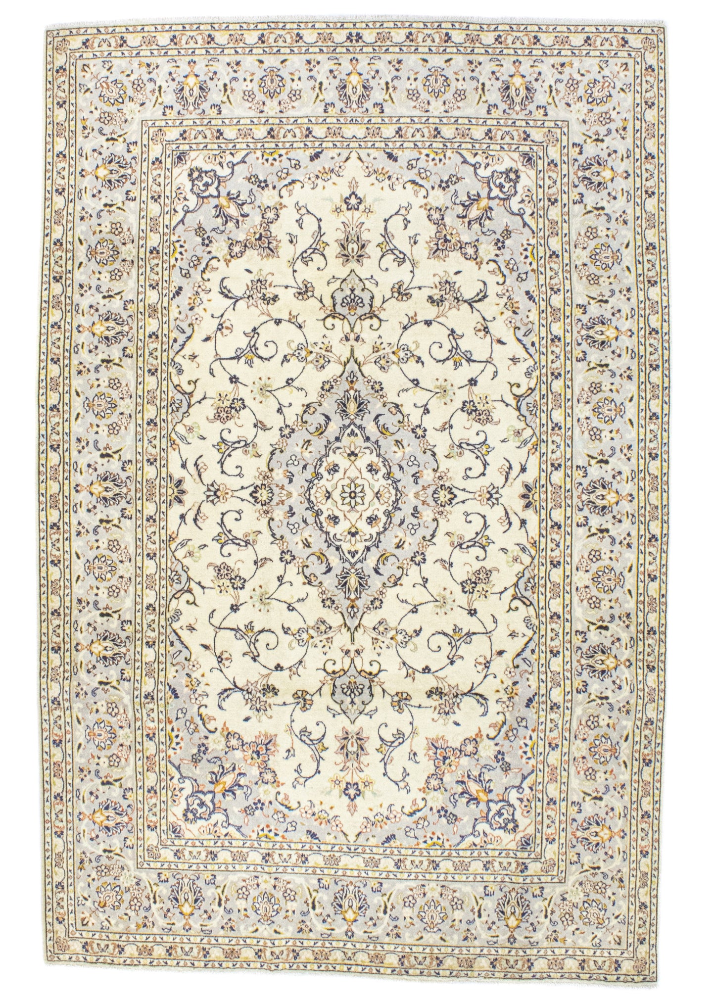 Hand Knotted Oriental Carpet | Unique Keshan Fine 88114 (in stock)
