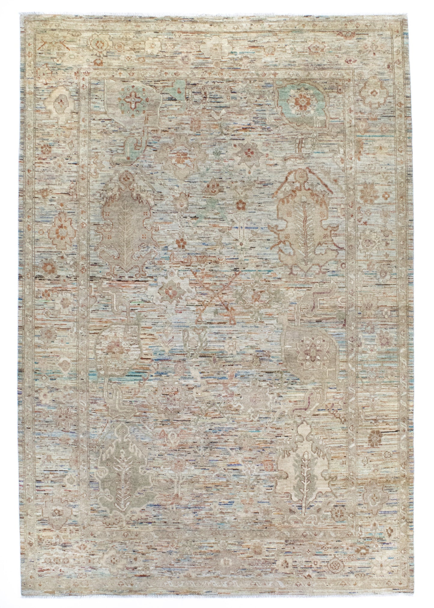 Unique Ziegler Art Deco Rug 16725 | Hand-knotted from Afghanistan (in stock)