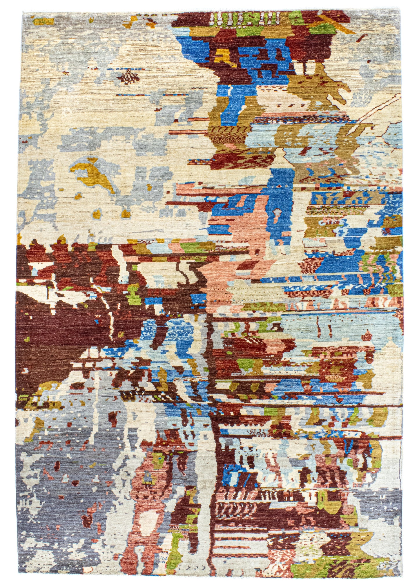 Unique Ziegler Art Deco Rug 17886 | Hand-knotted from Afghanistan (in stock)