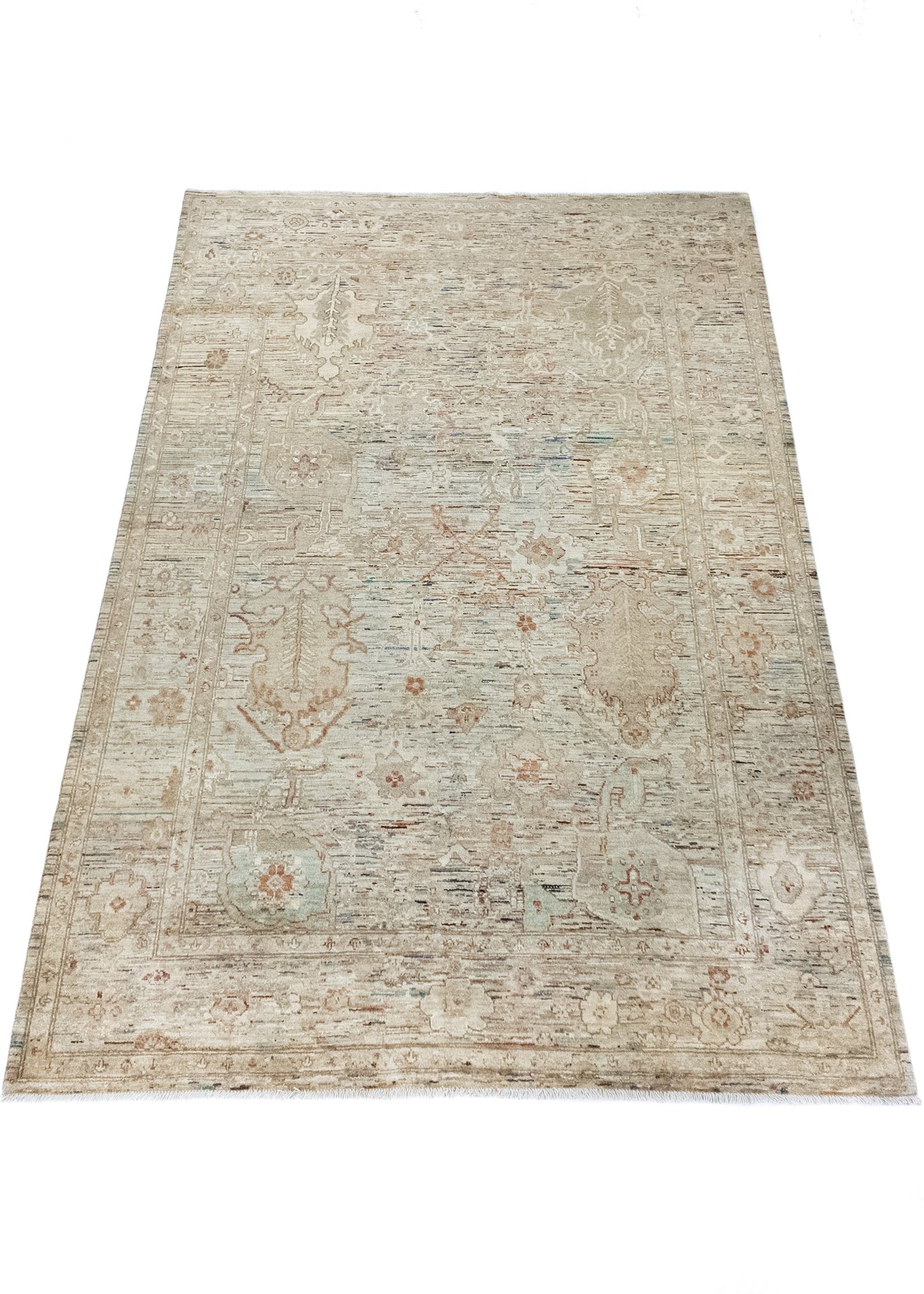 Unique Ziegler Art Deco Rug 16725 | Hand-knotted from Afghanistan (in stock)