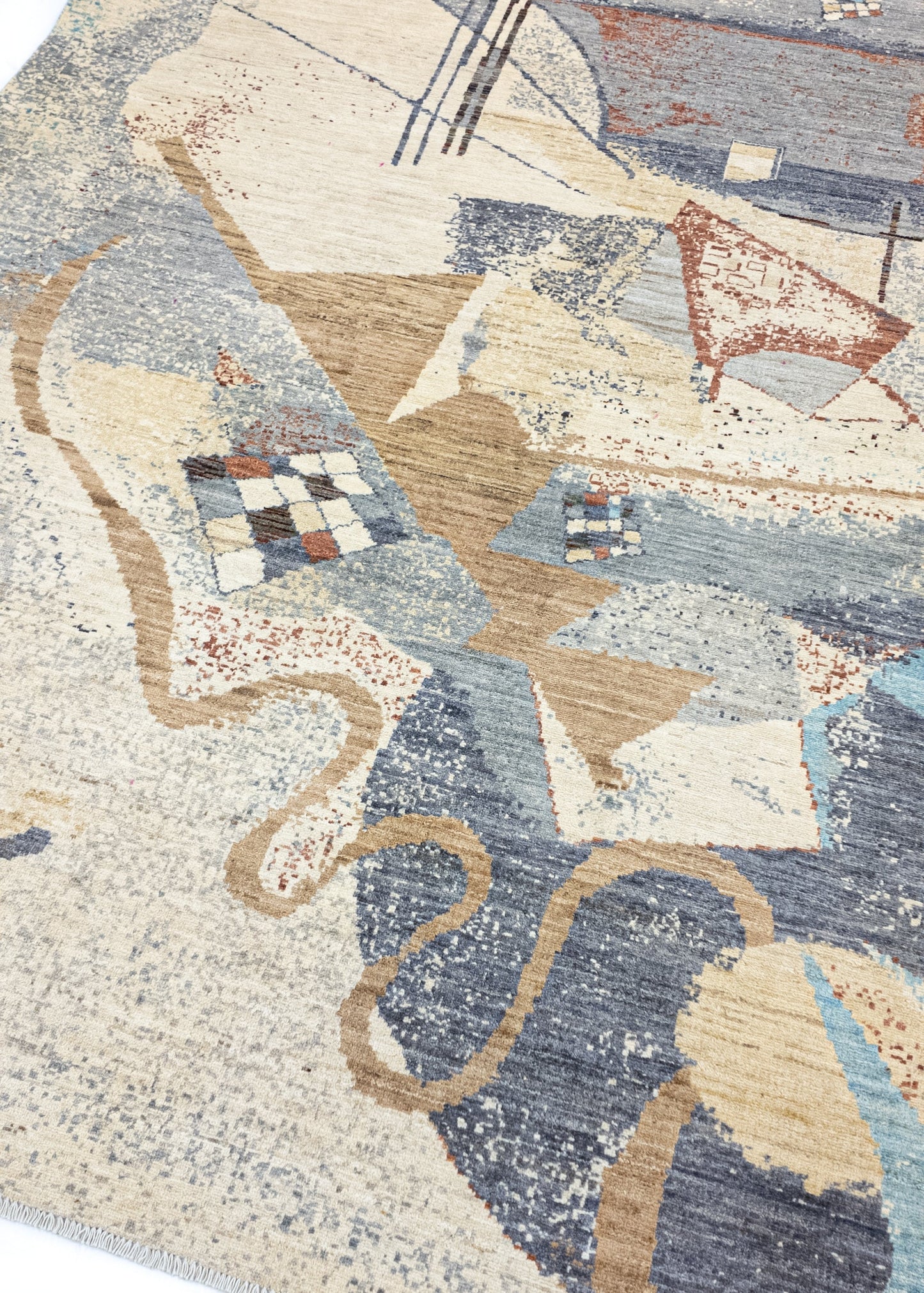 Unique Ziegler Art Deco Rug 18445 | Hand-knotted from Afghanistan (in stock)