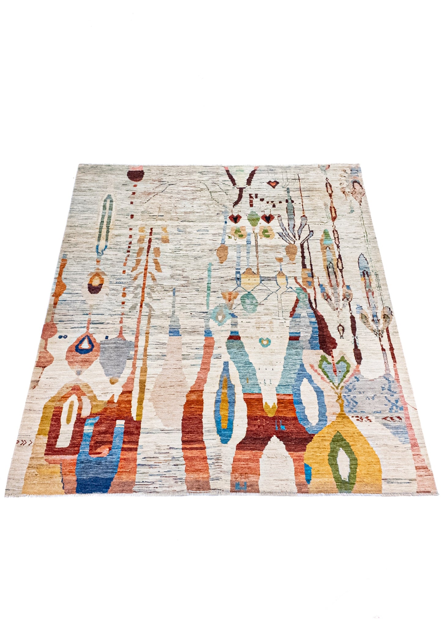 Unique Ziegler Art Deco Rug 18287 | Hand-knotted from Afghanistan (in stock)