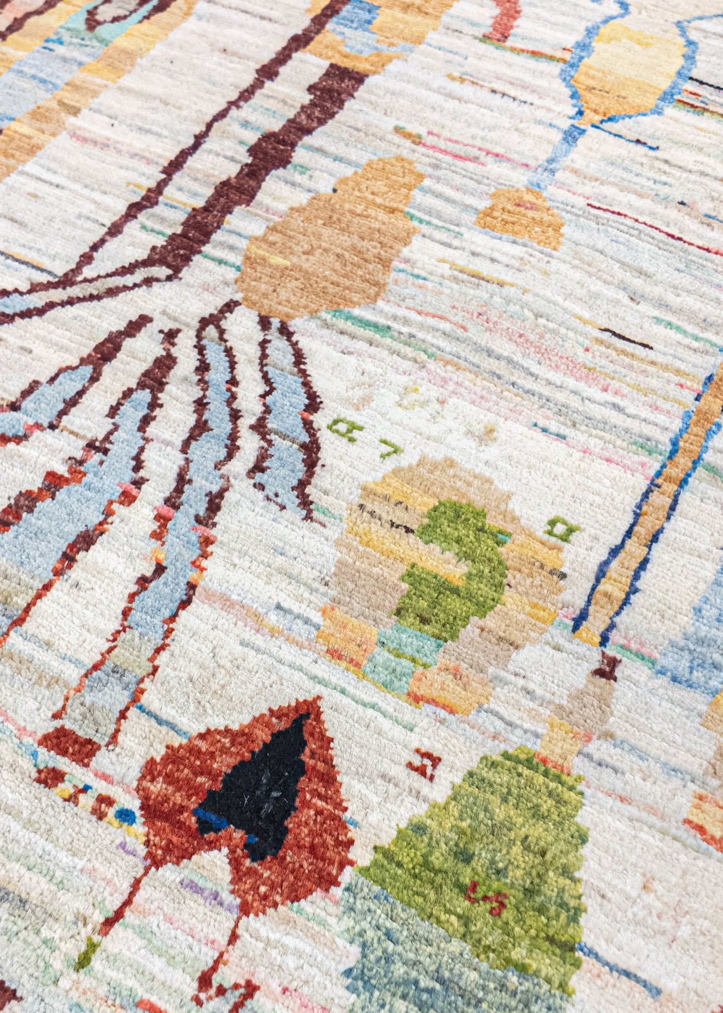 Unique Ziegler Art Deco Rug 18287 | Hand-knotted from Afghanistan (in stock)