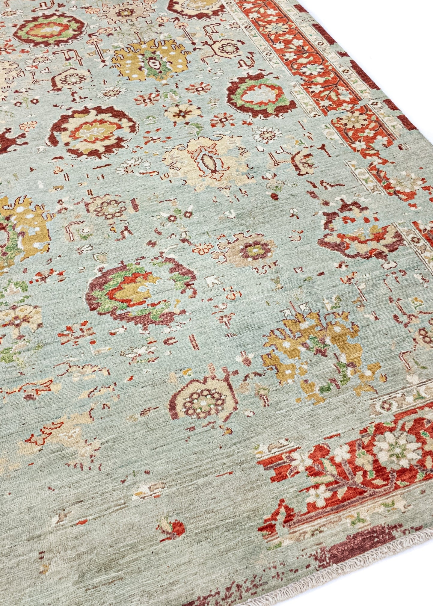 Unique Ziegler Art Deco Rug 8809 | Hand-knotted from Afghanistan (in stock)