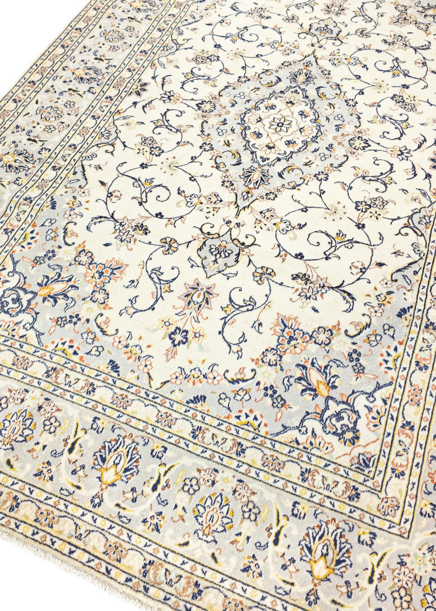 Hand Knotted Oriental Carpet | Unique Keshan Fine 88114 (in stock)