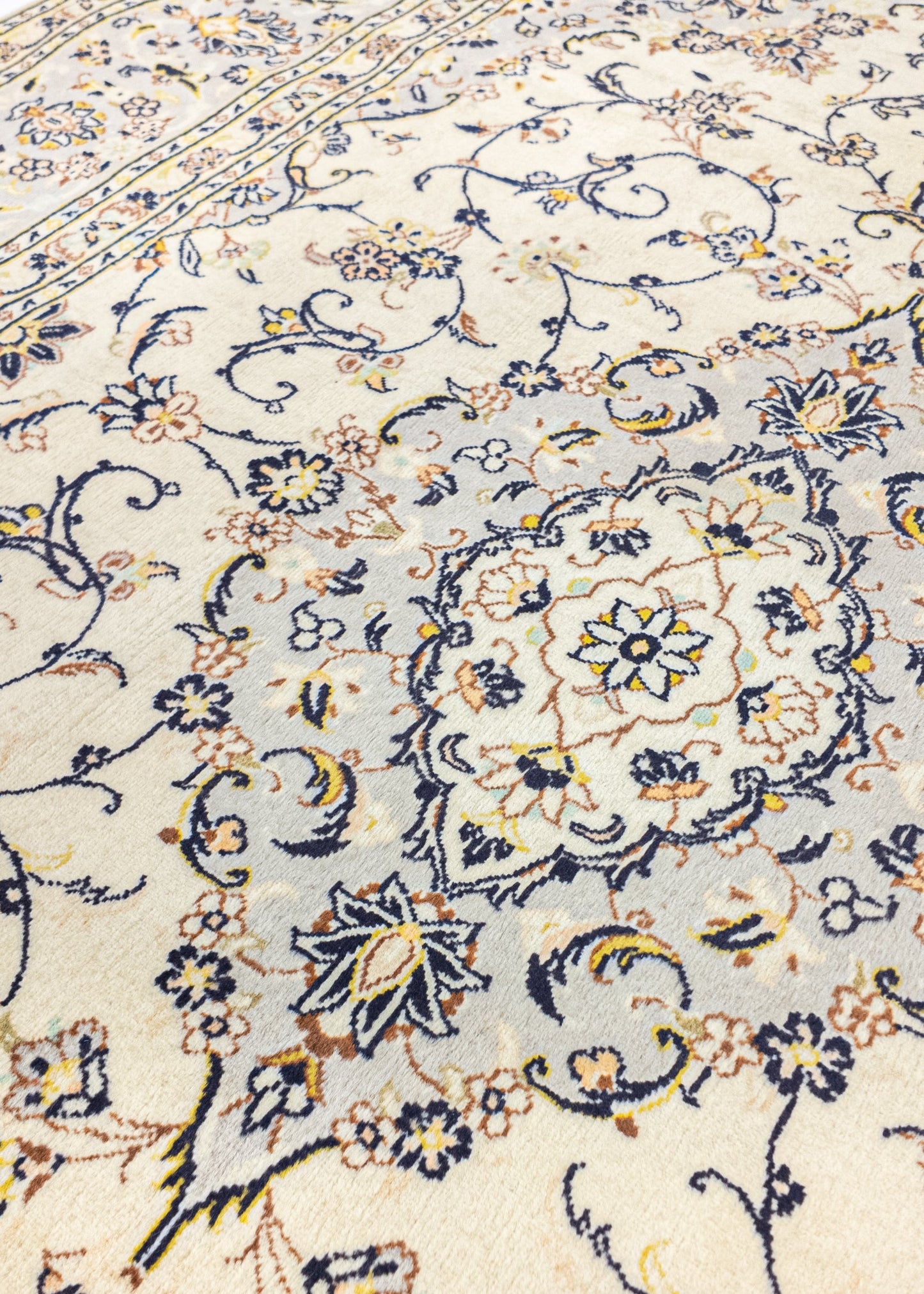 Hand Knotted Oriental Carpet | Unique Keshan Fine 88114 (in stock)