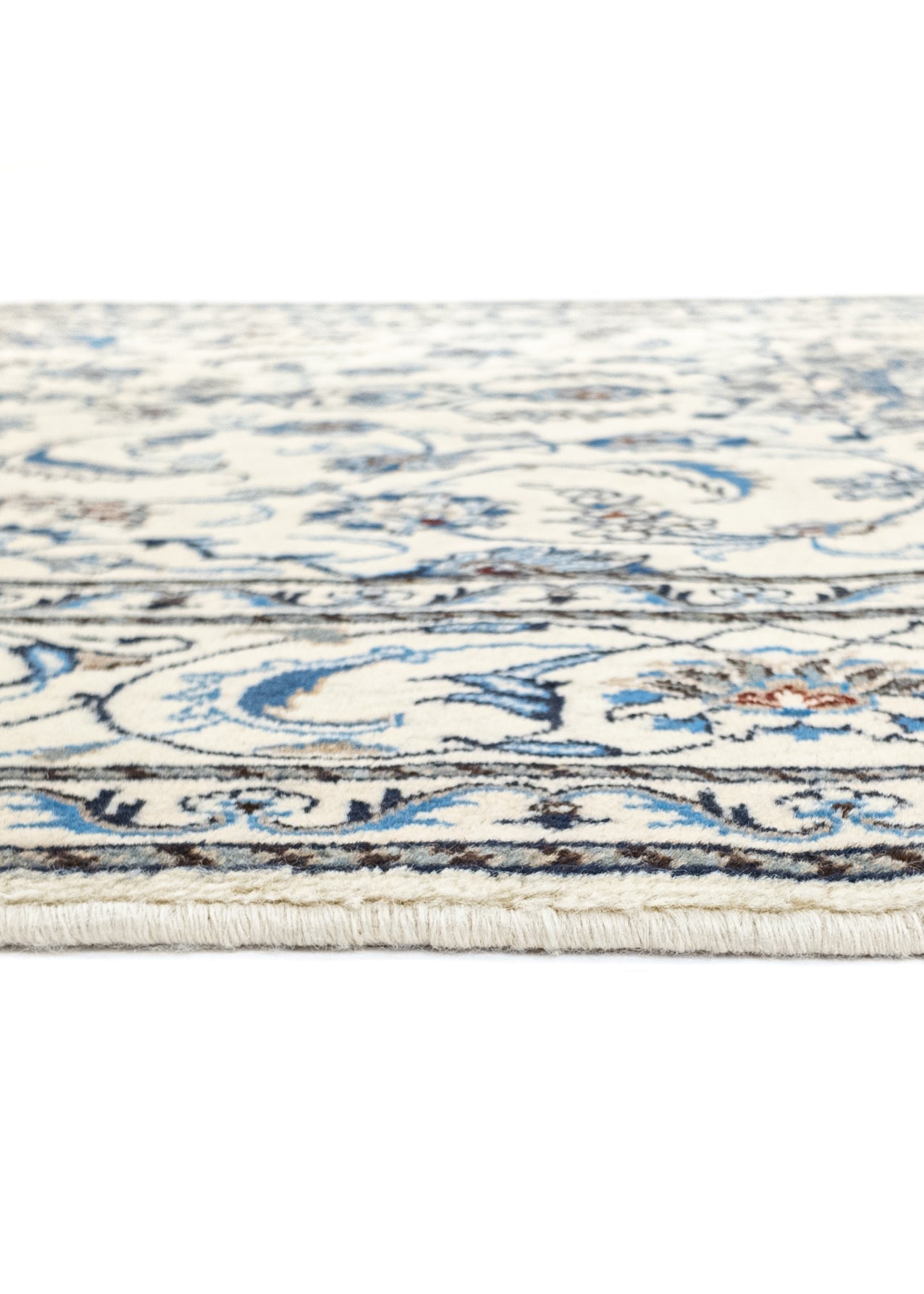 Hand-knotted Oriental Carpet | Unique Nain Kashmar 86439 (in stock)