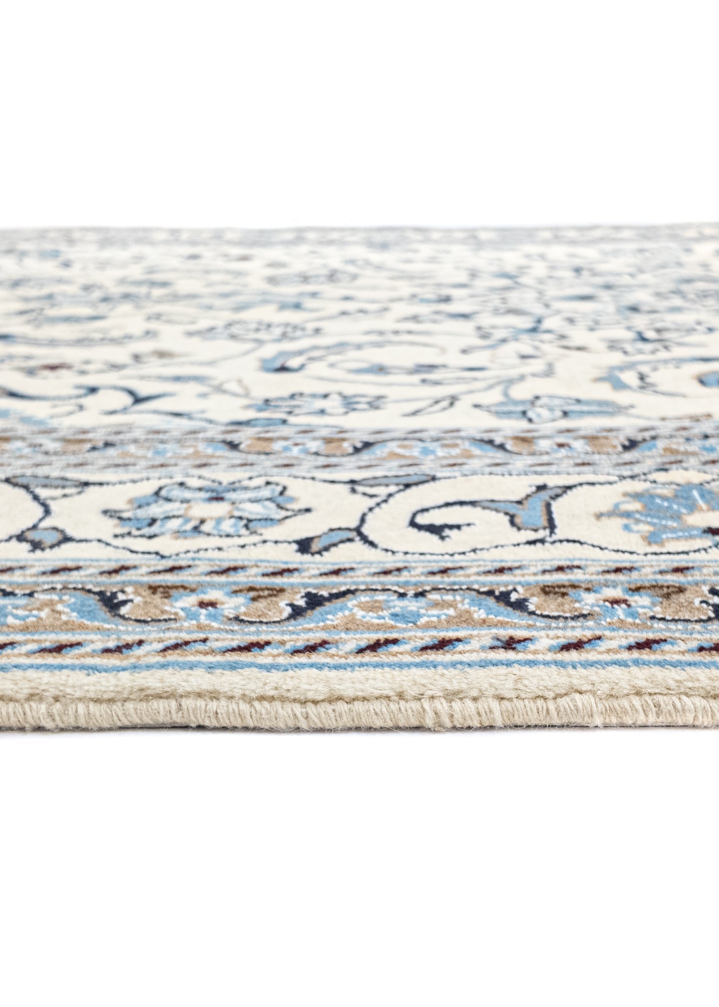 Hand-knotted Oriental Carpet | Unique Nain Kashmar 46936 (in stock)