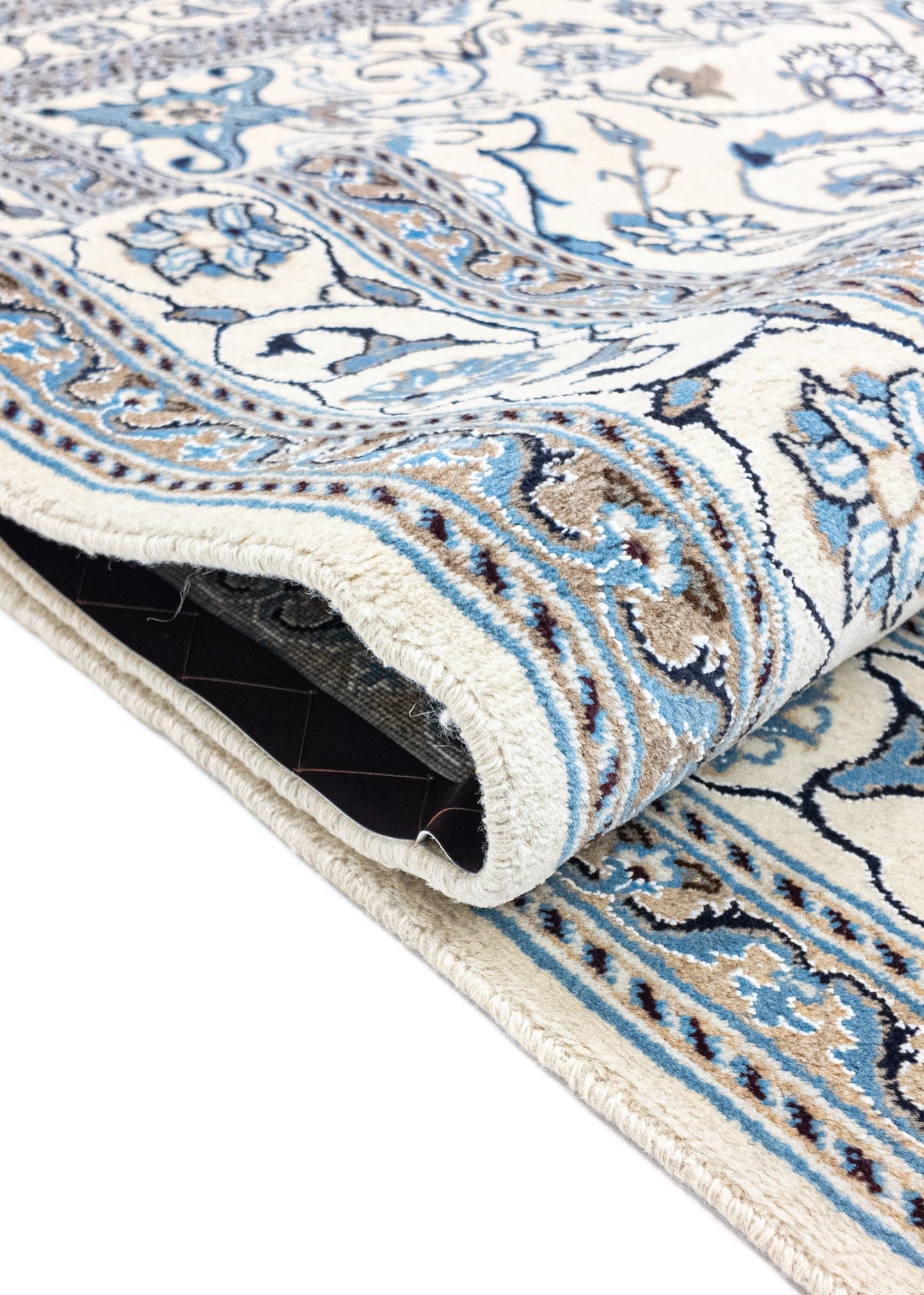Hand-knotted Oriental Carpet | Unique Nain Kashmar 46936 (in stock)