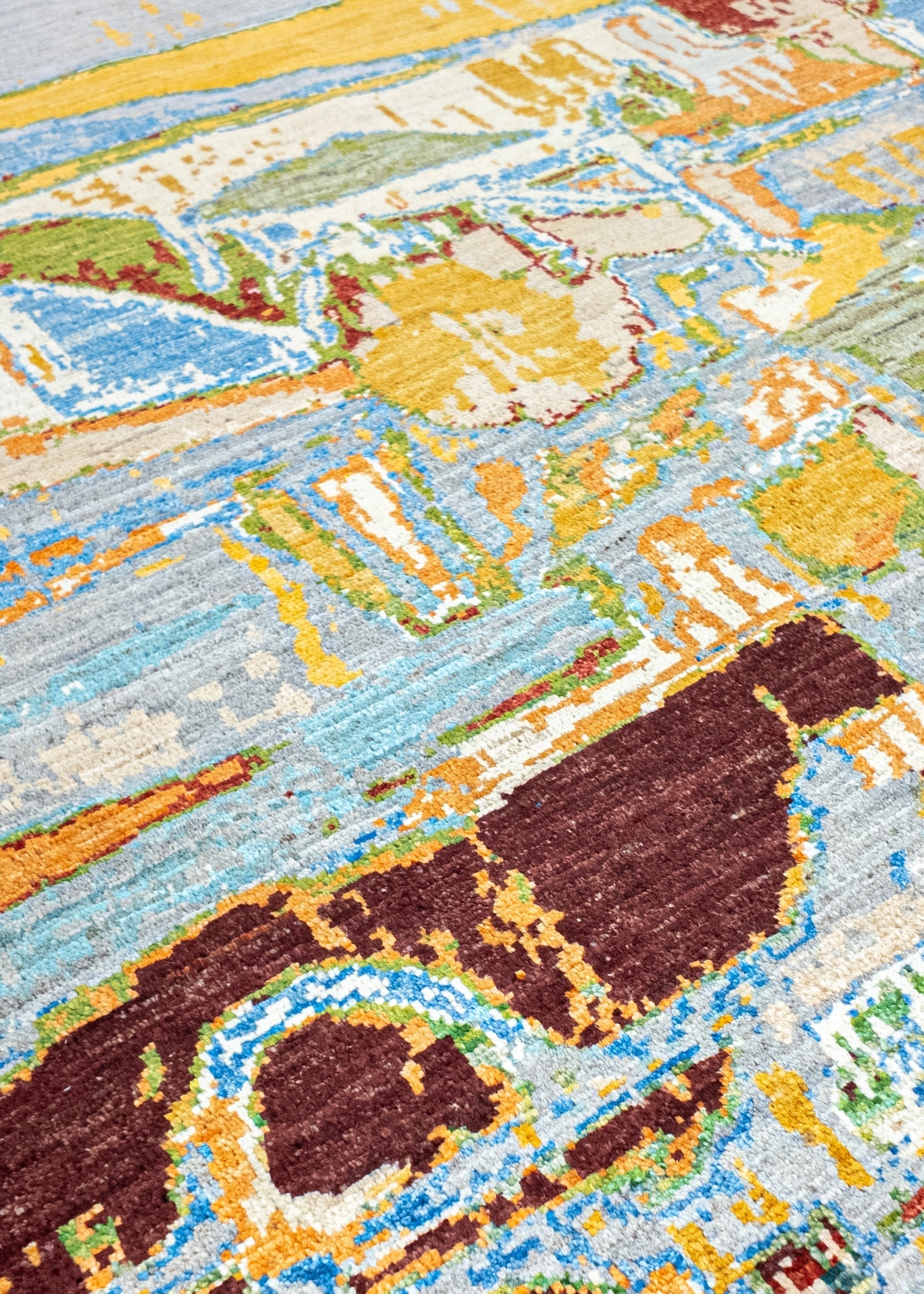 Unique Ziegler Art Deco Rug 18070 | Hand-knotted from Afghanistan (in stock)