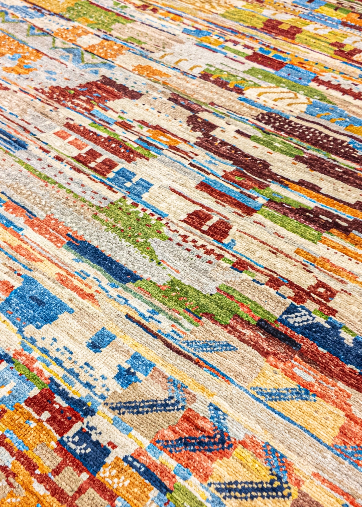 Unique Ziegler Art Deco Rug 17759 | Hand-knotted from Afghanistan (in stock)
