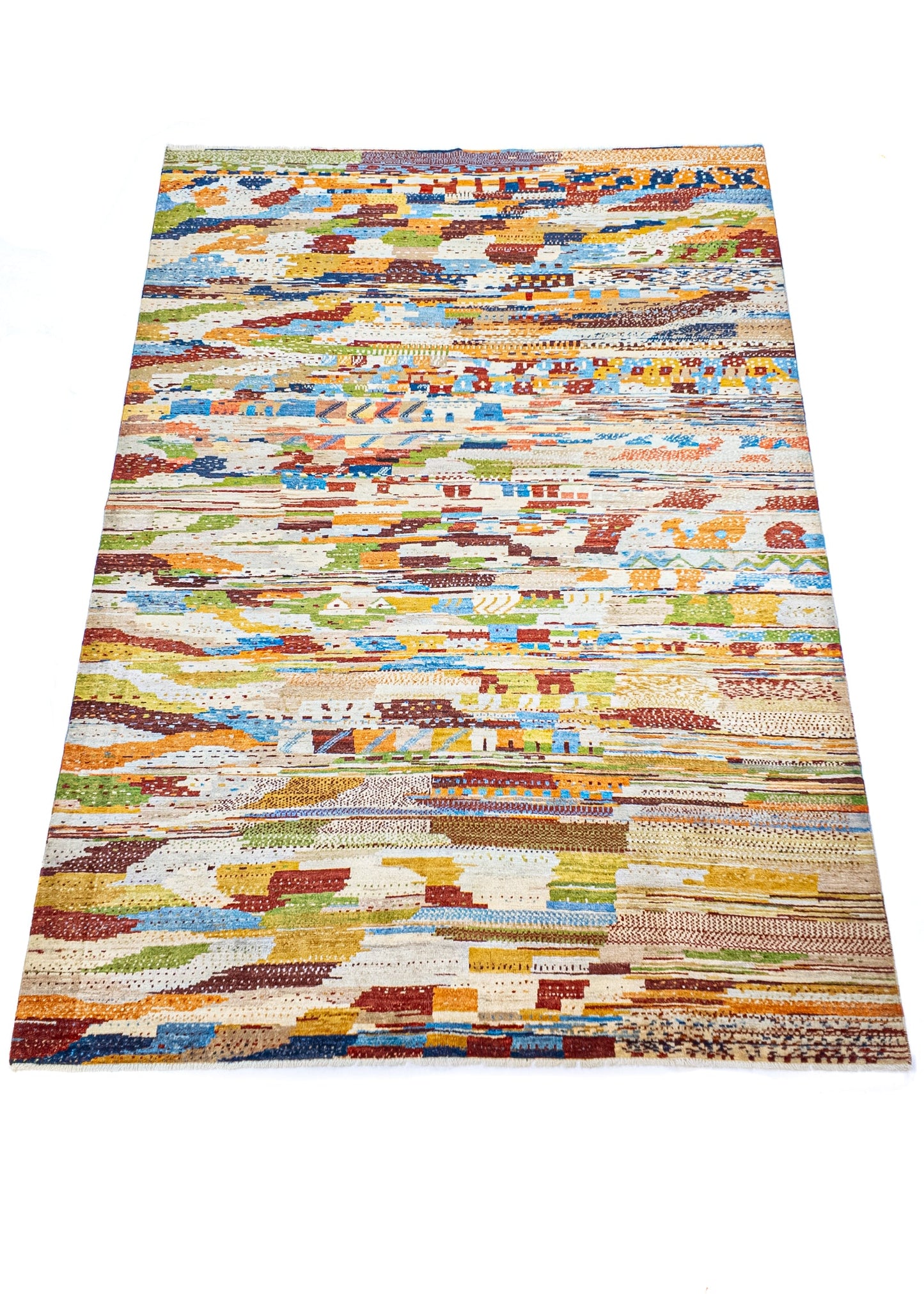 Unique Ziegler Art Deco Rug 17759 | Hand-knotted from Afghanistan (in stock)