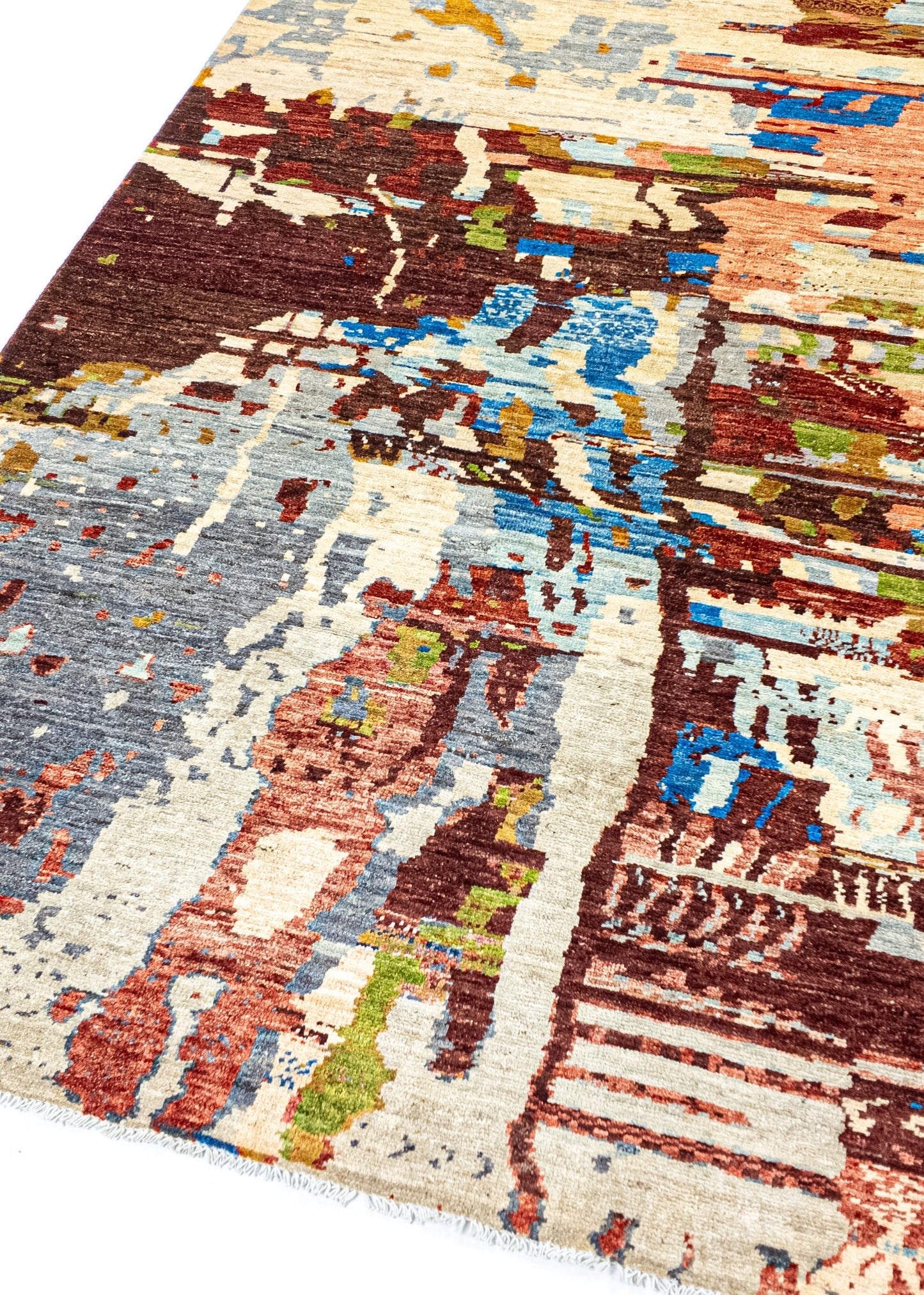 Unique Ziegler Art Deco Rug 17886 | Hand-knotted from Afghanistan (in stock)