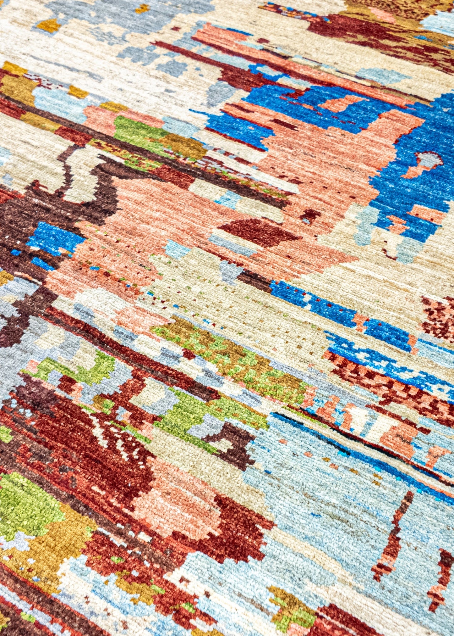 Unique Ziegler Art Deco Rug 17886 | Hand-knotted from Afghanistan (in stock)