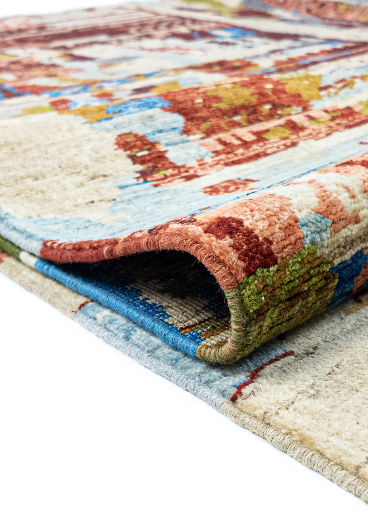 Unique Ziegler Art Deco Rug 17886 | Hand-knotted from Afghanistan (in stock)