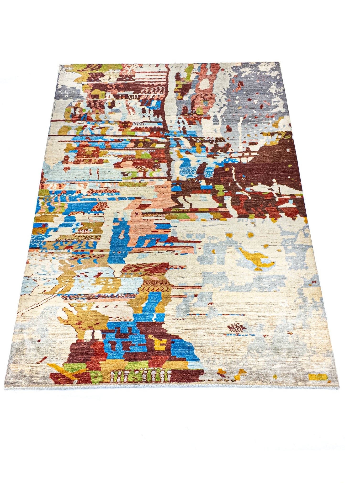 Unique Ziegler Art Deco Rug 17886 | Hand-knotted from Afghanistan (in stock)