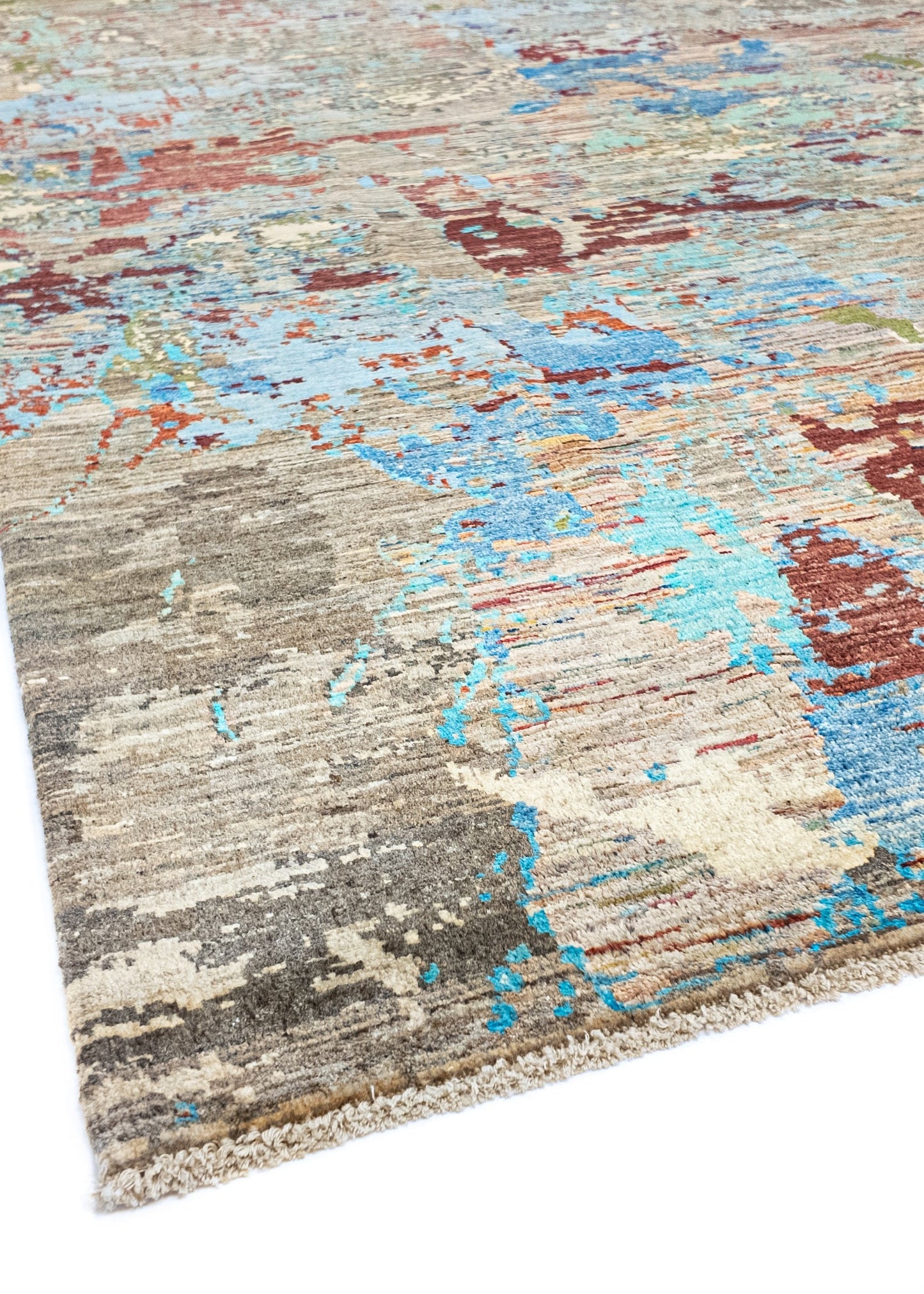 Unique Ziegler Art Deco Rug 12350 | Hand-knotted from Afghanistan (in stock)