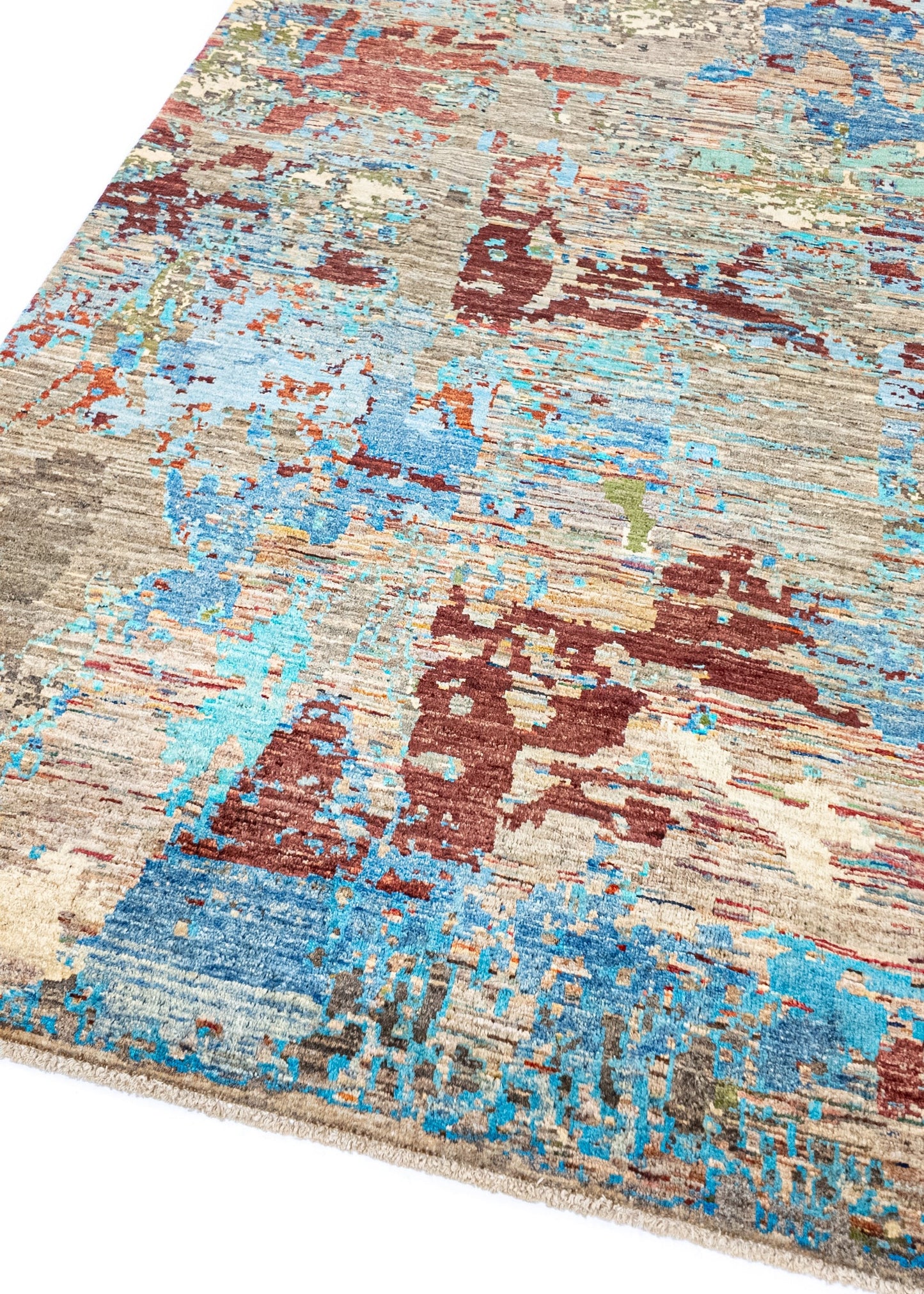 Unique Ziegler Art Deco Rug 12350 | Hand-knotted from Afghanistan (in stock)