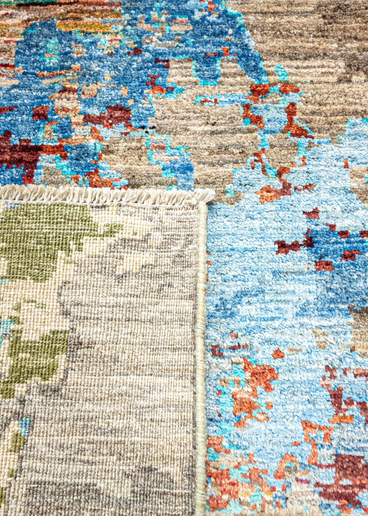Unique Ziegler Art Deco Rug 12350 | Hand-knotted from Afghanistan (in stock)