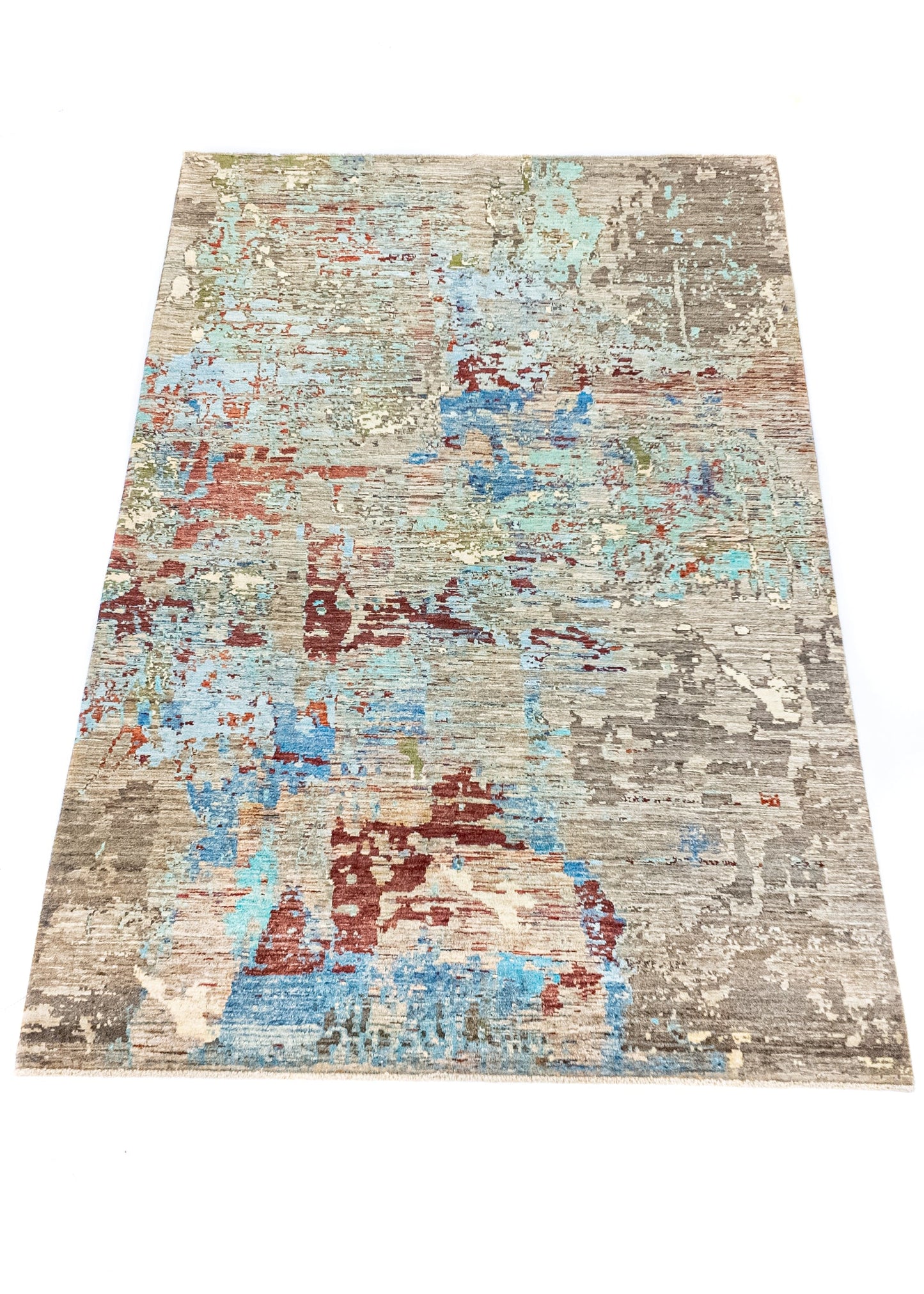 Unique Ziegler Art Deco Rug 12350 | Hand-knotted from Afghanistan (in stock)