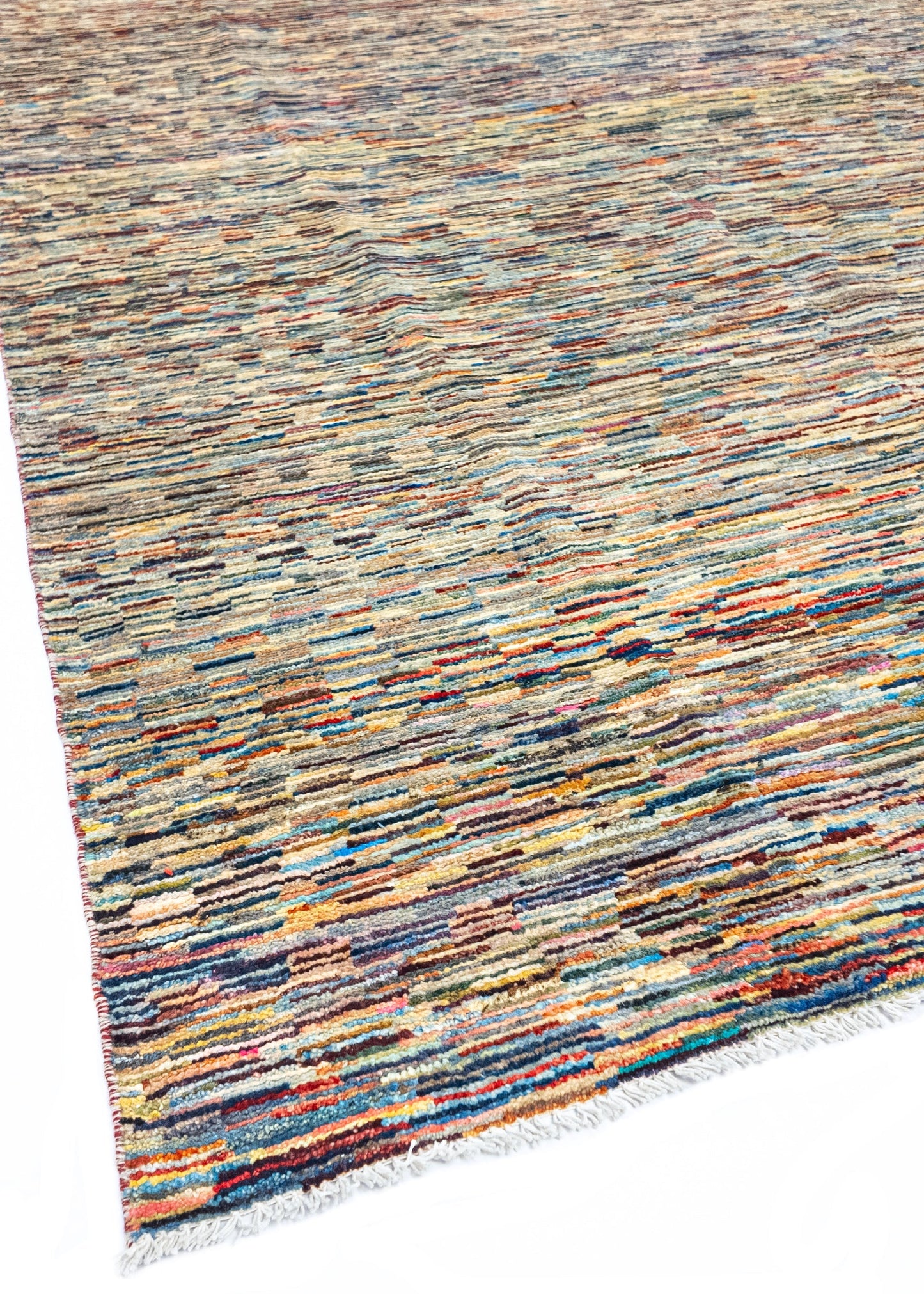 Unique Ziegler Stripe Rug 18572 | Hand-knotted from Afghanistan (in stock)