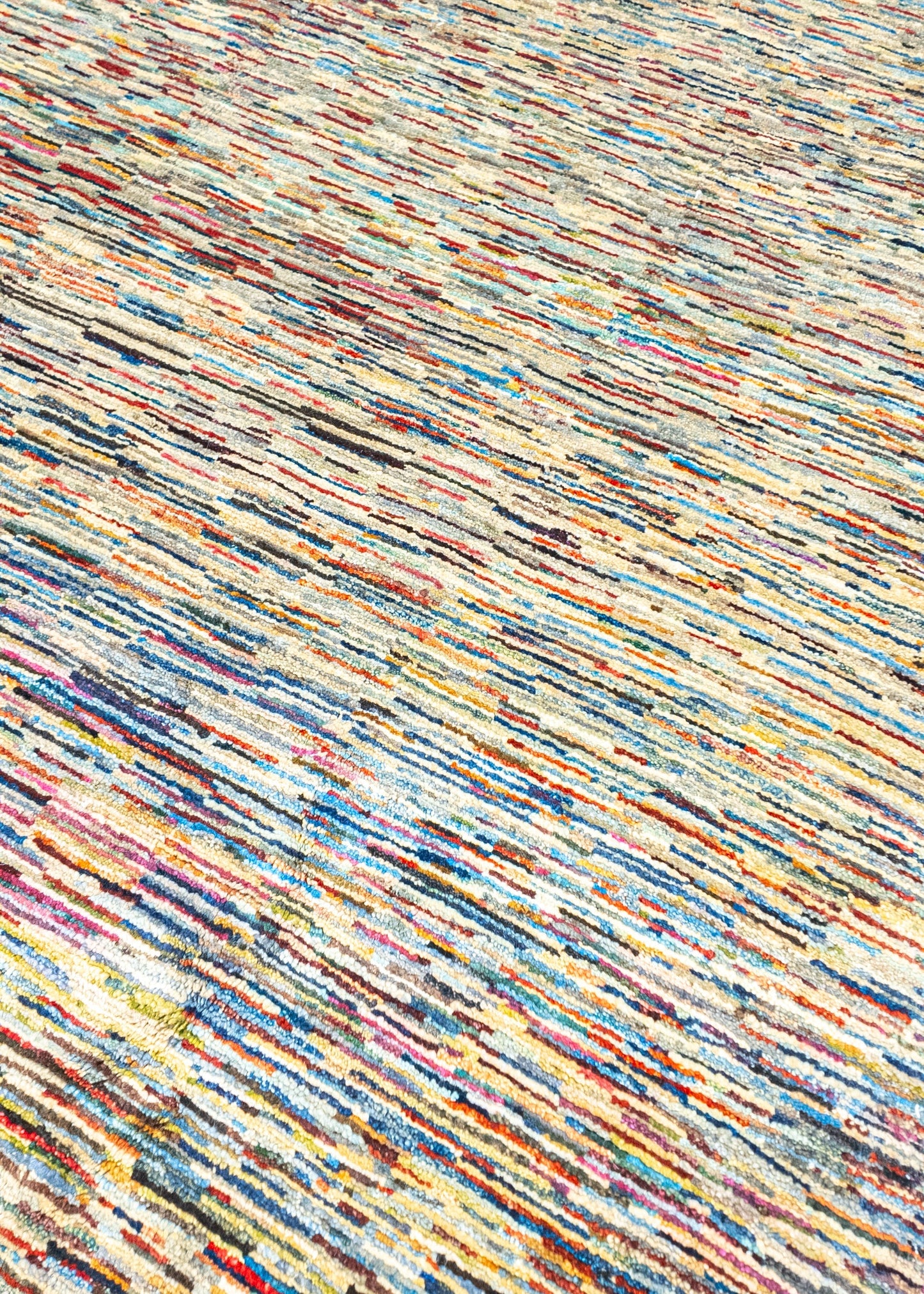 Unique Ziegler Stripe Rug 18572 | Hand-knotted from Afghanistan (in stock)
