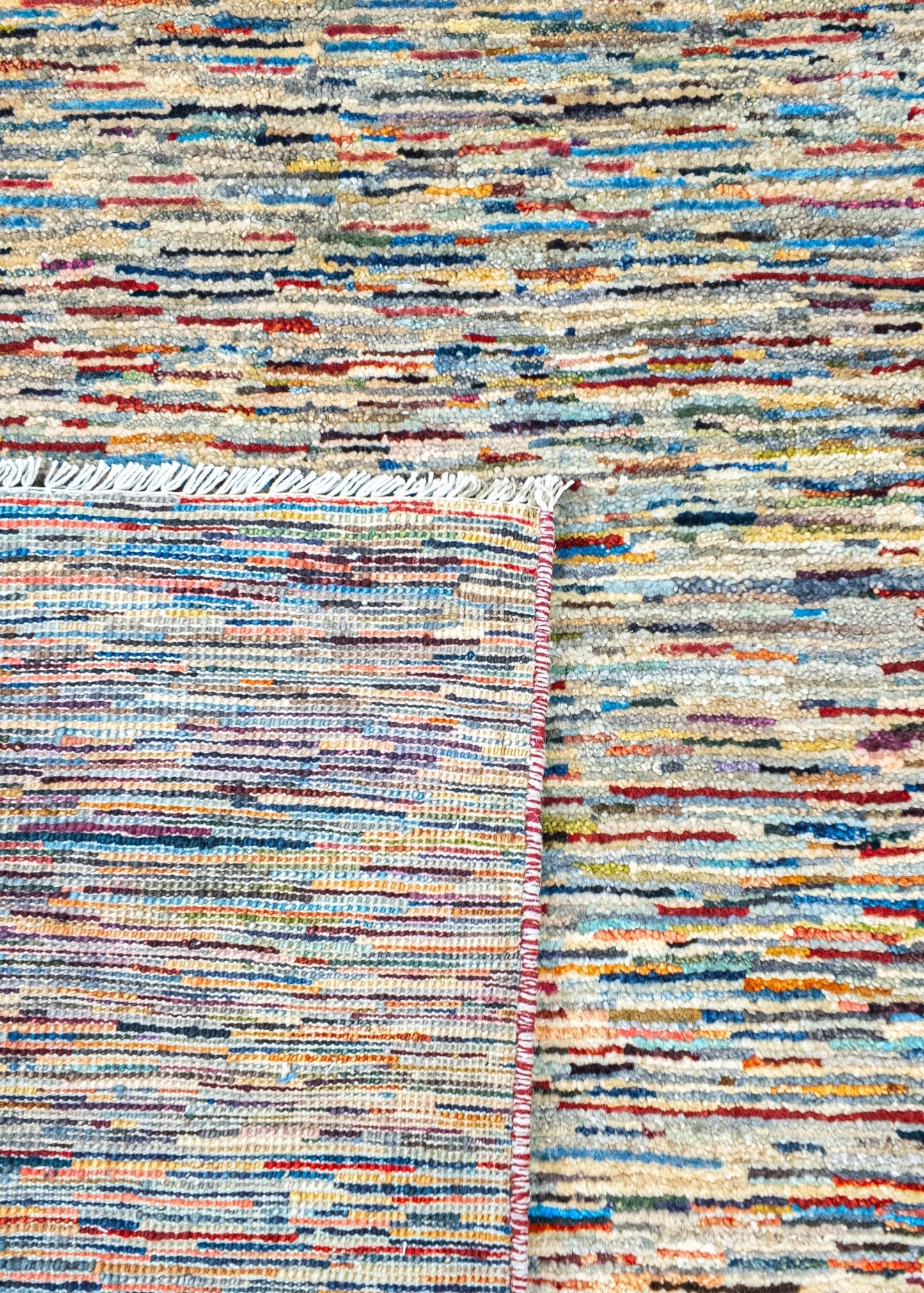 Unique Ziegler Stripe Rug 18572 | Hand-knotted from Afghanistan (in stock)