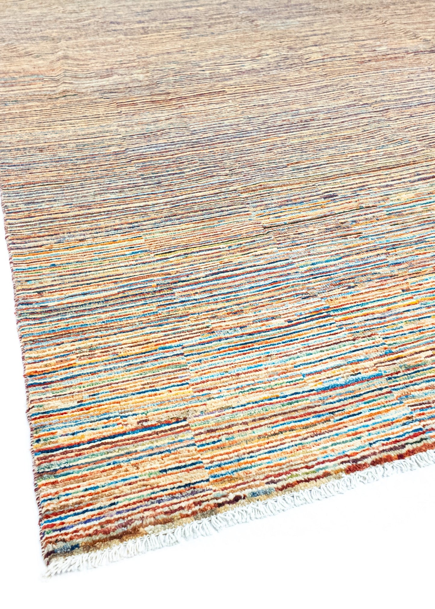 Unique Ziegler Stripe Rug 18553 | Hand-knotted from Afghanistan (in stock)