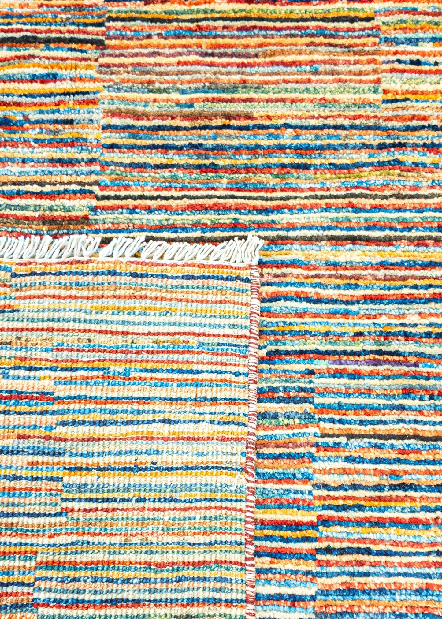 Unique Ziegler Stripe Rug 18553 | Hand-knotted from Afghanistan (in stock)