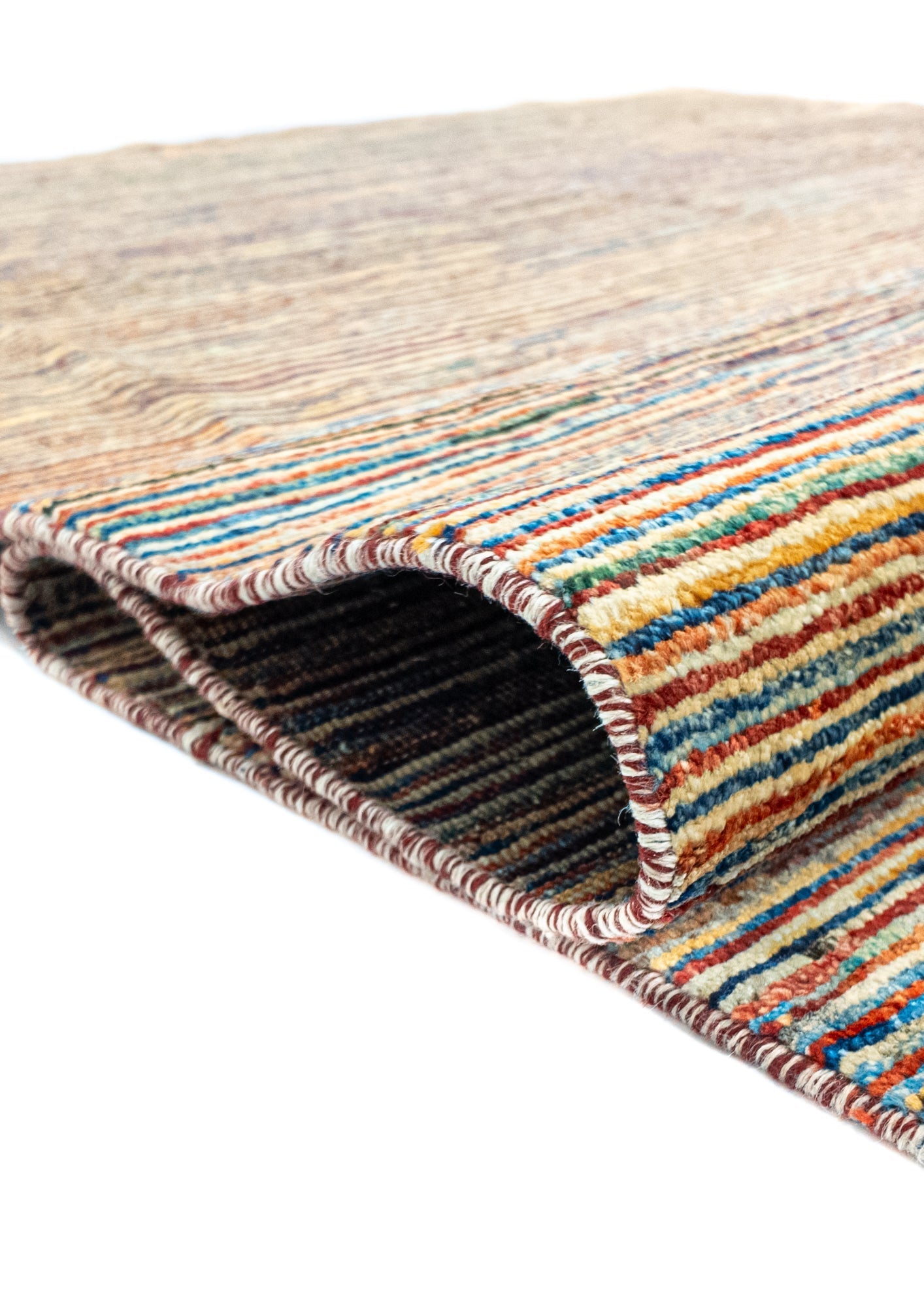 Unique Ziegler Stripe Rug 18553 | Hand-knotted from Afghanistan (in stock)