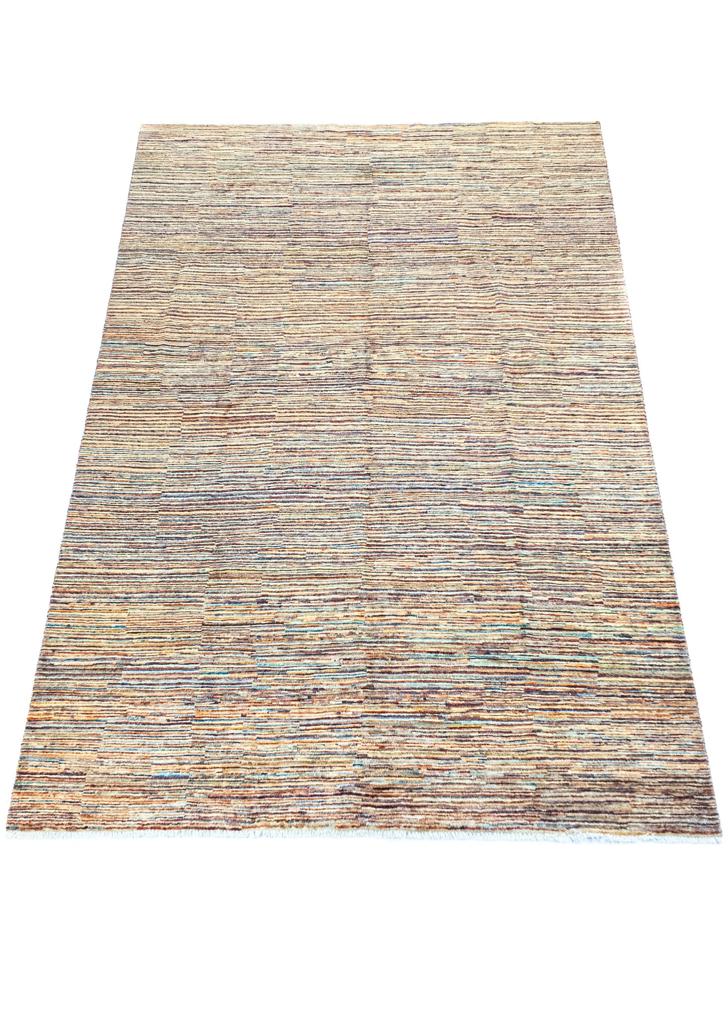 Unique Ziegler Stripe Rug 18553 | Hand-knotted from Afghanistan (in stock)