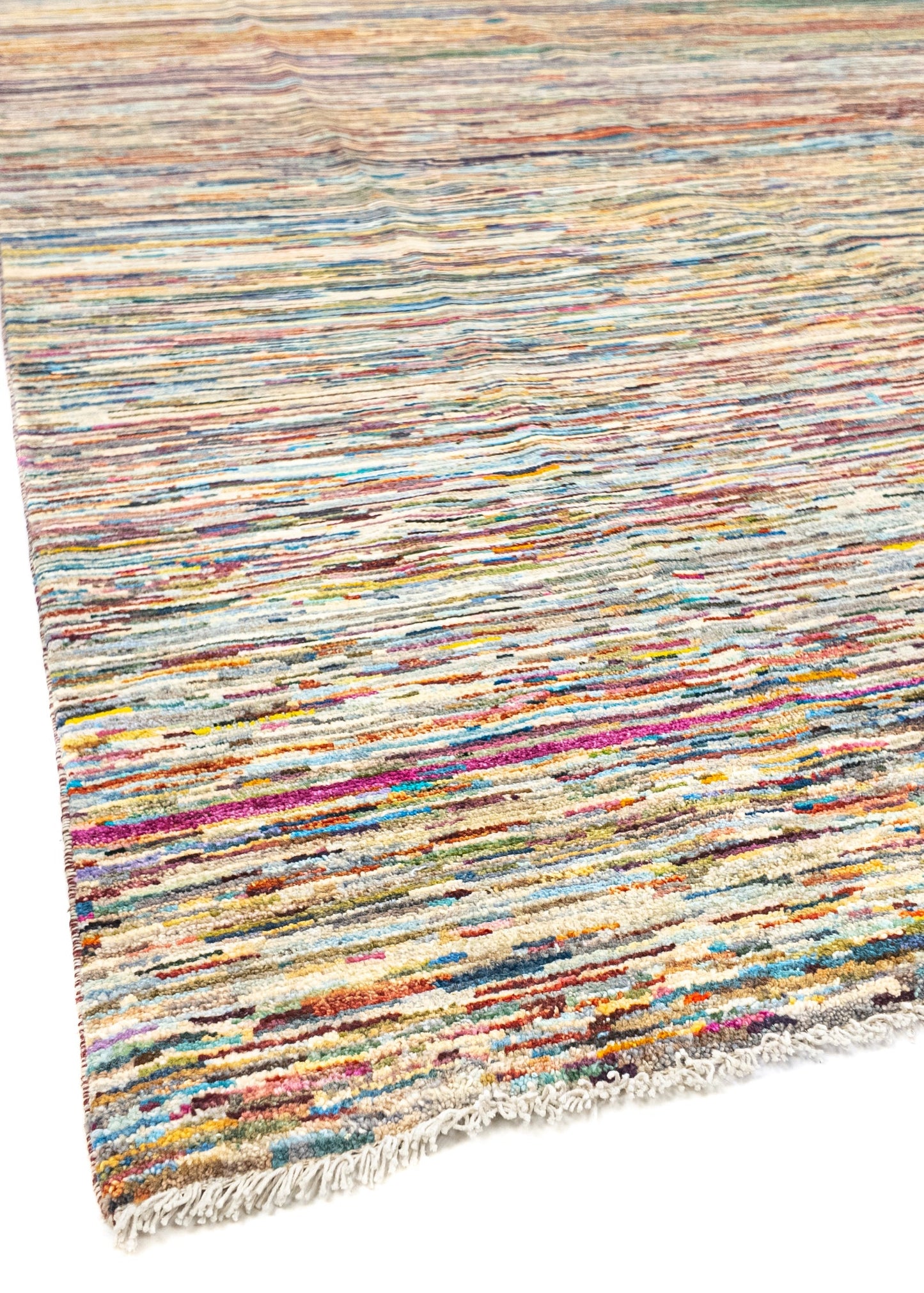 Unique Ziegler Stripe Rug 18561 | Hand-knotted from Afghanistan (in stock)