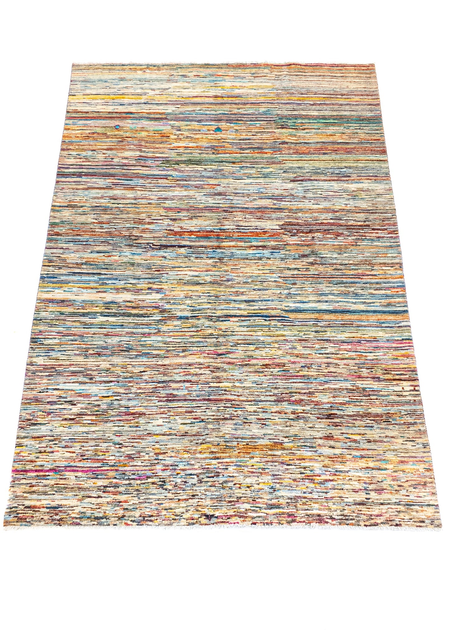 Unique Ziegler Stripe Rug 18561 | Hand-knotted from Afghanistan (in stock)