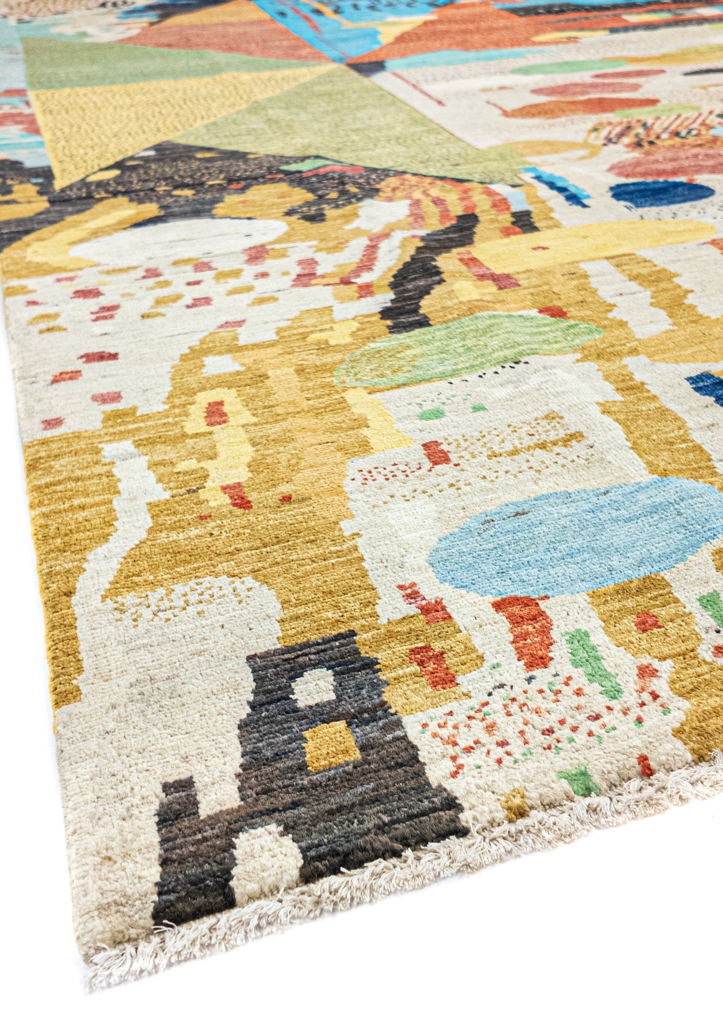 Unique Ziegler Art Deco Rug 10811 | Hand-knotted from Afghanistan (in stock)