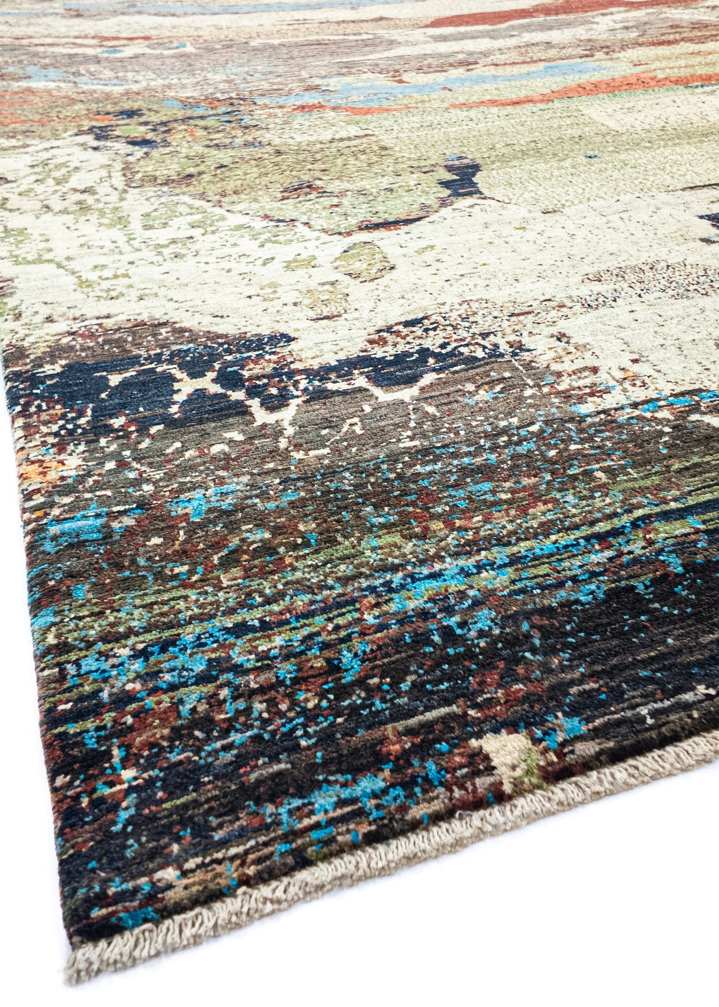 Unique Ziegler Art Deco Rug 12353 | Hand-knotted from Afghanistan (in stock)