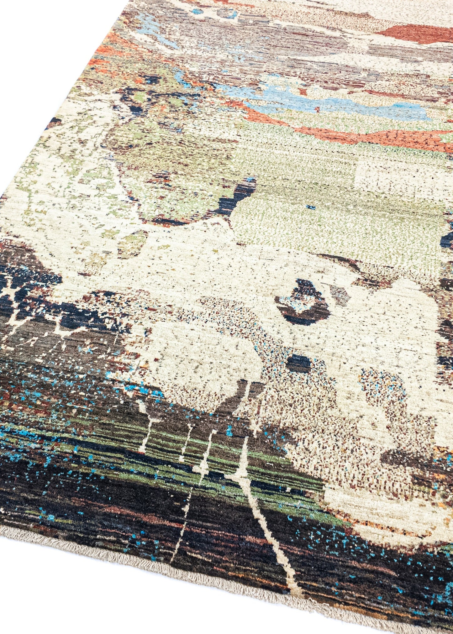 Unique Ziegler Art Deco Rug 12353 | Hand-knotted from Afghanistan (in stock)