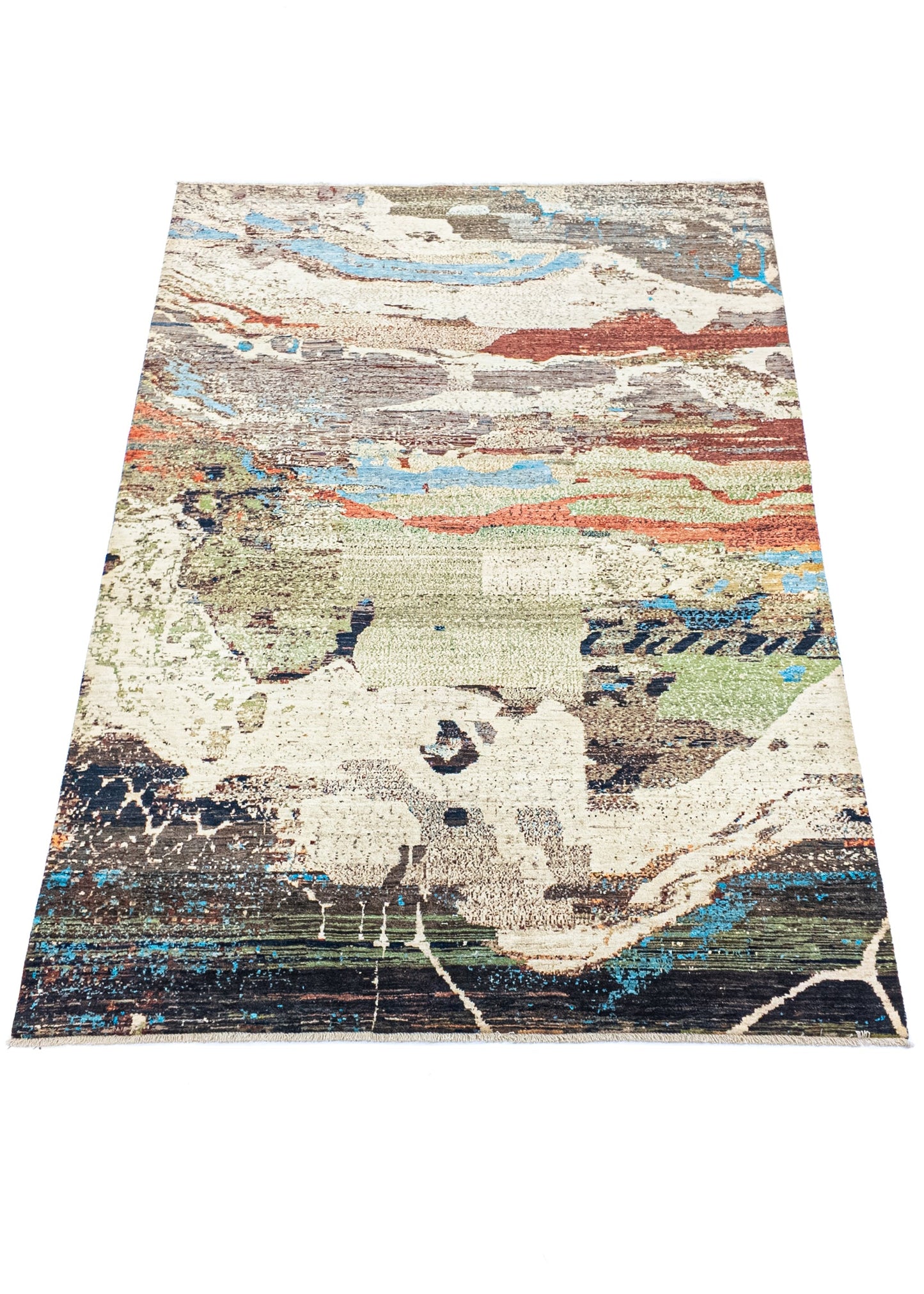 Unique Ziegler Art Deco Rug 12353 | Hand-knotted from Afghanistan (in stock)