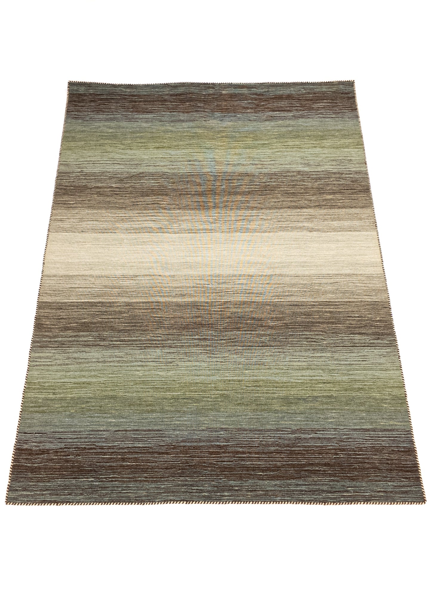 Carpet MOMO Rugs Panorama Kelim Green Multi